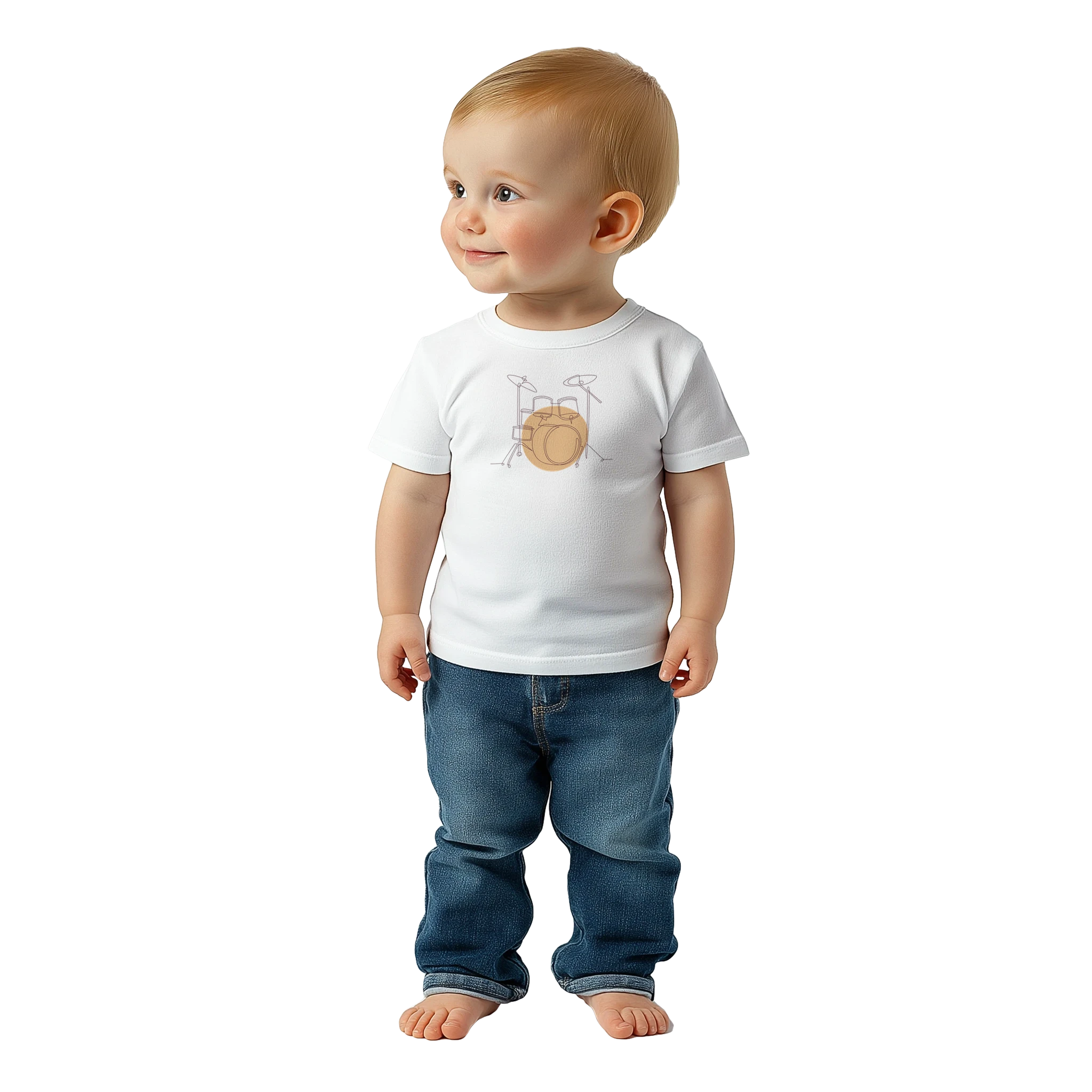 Baby T-Shirt · Drum Set (Light) - BM ink.