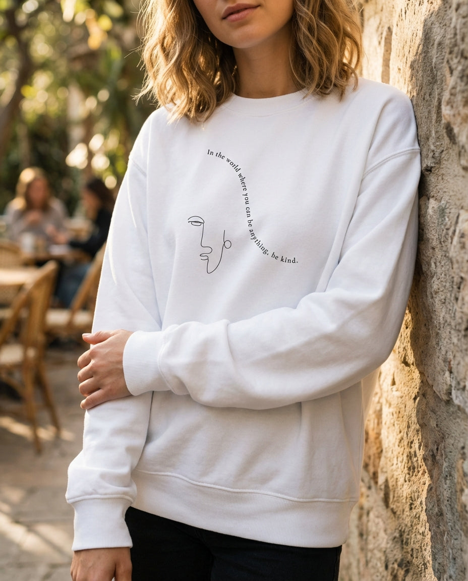 Choose Kindness · Adult Sweatshirt White - BM ink.