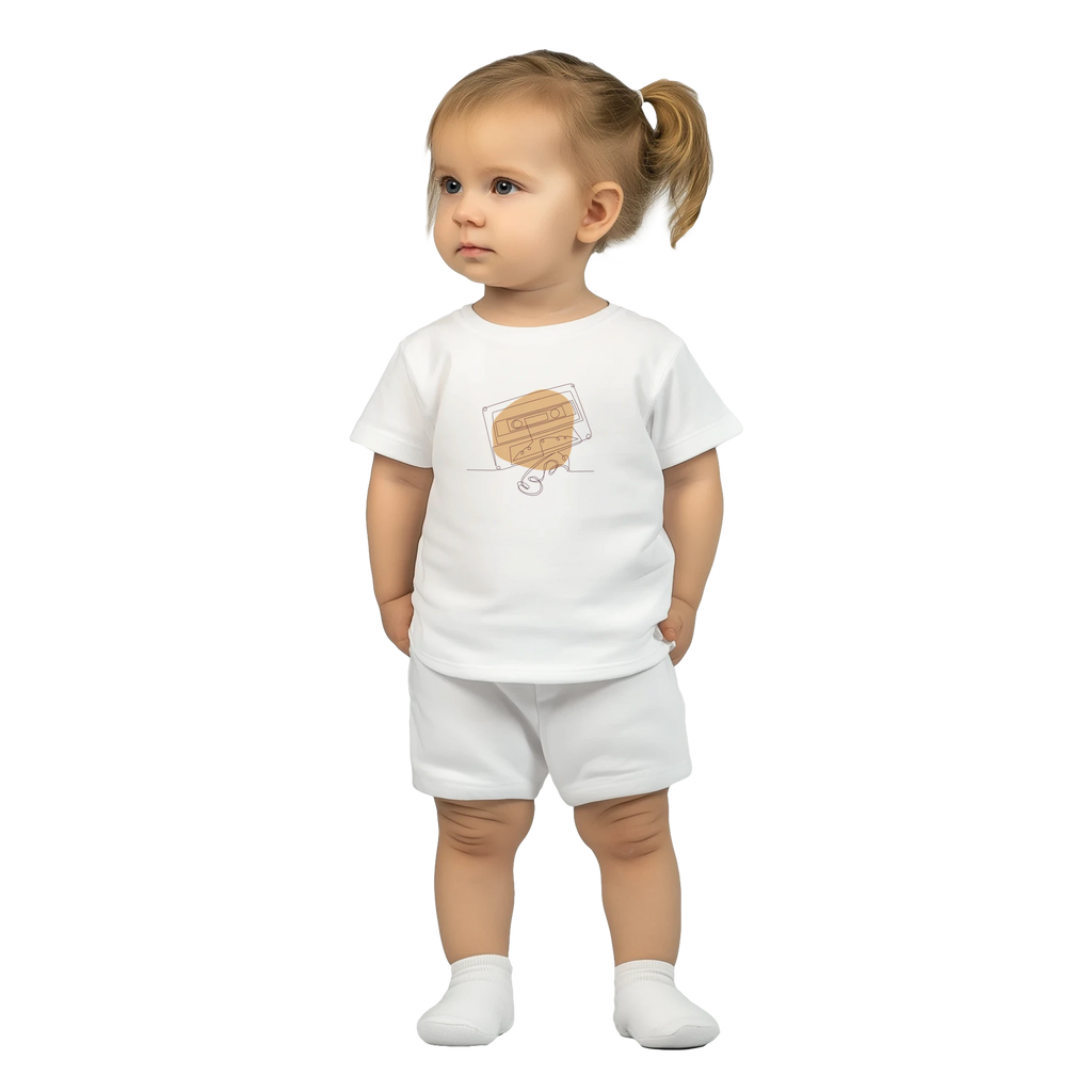 Baby T-shirt · Audio Cassette Wrinkled Tape - BM ink.