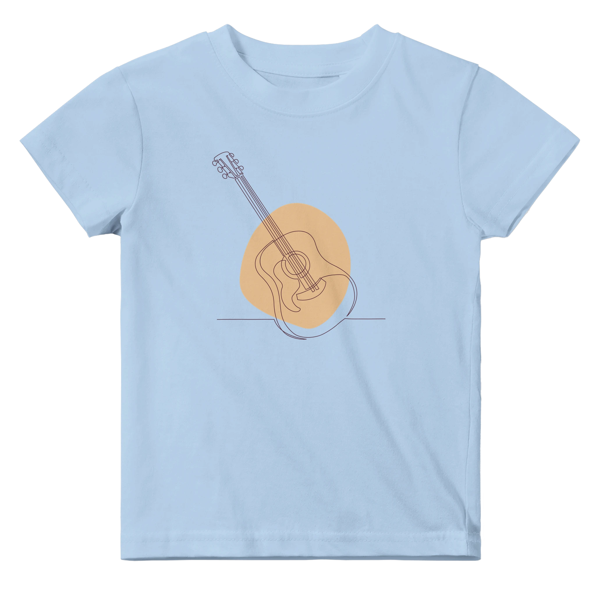 Baby T-Shirt · Acoustic Guitar (Light) Baby Blue - BM ink.