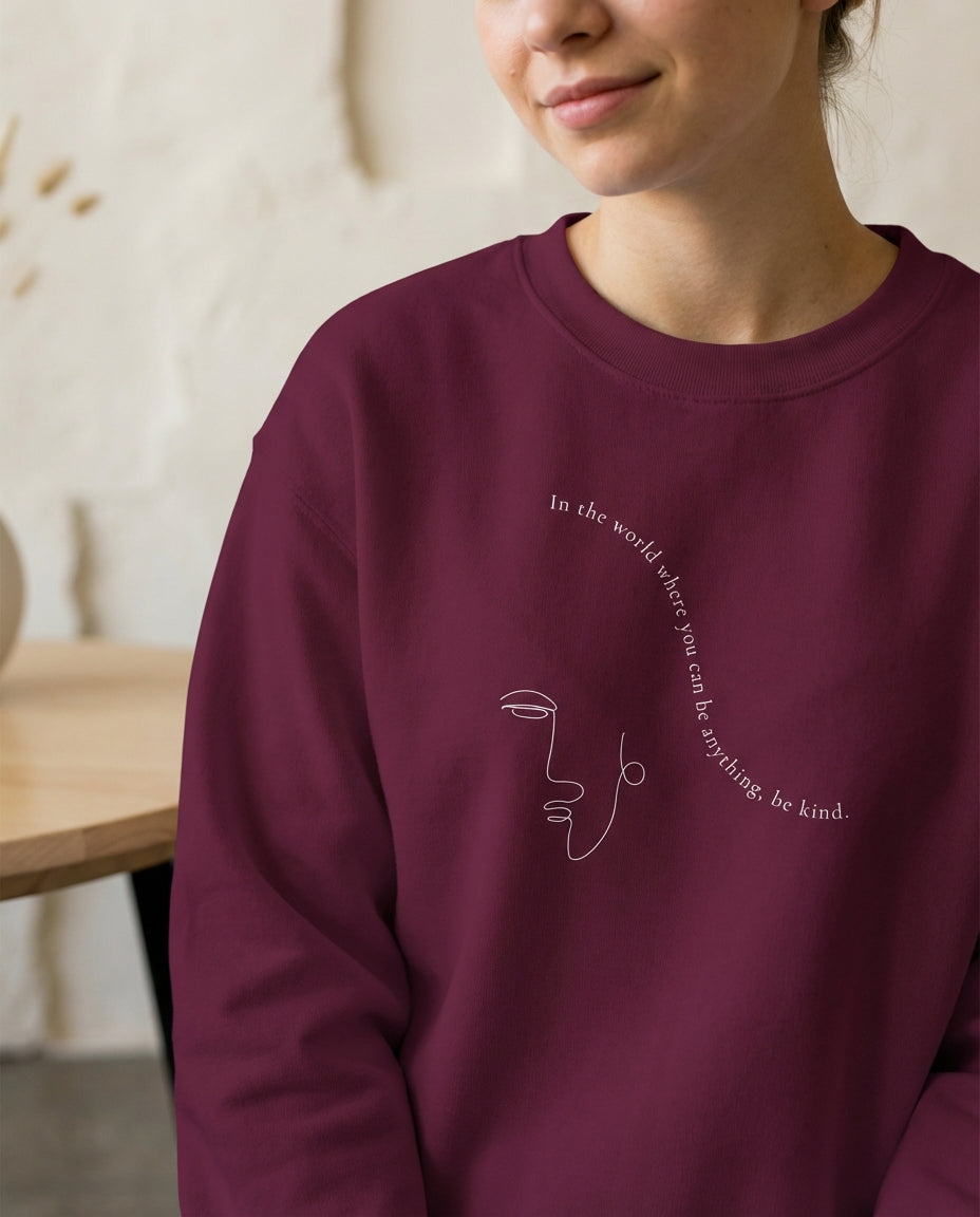 Choose Kindness · Adult Sweatshirt Maroon - BM ink.