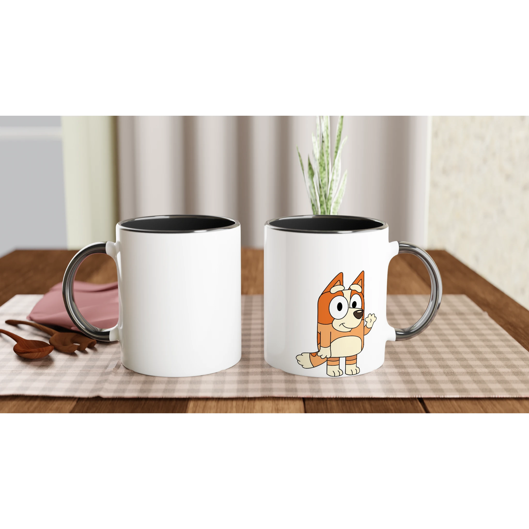 Ceramic Mug · Bluey's Sister Ceramic Black Right - BM ink.