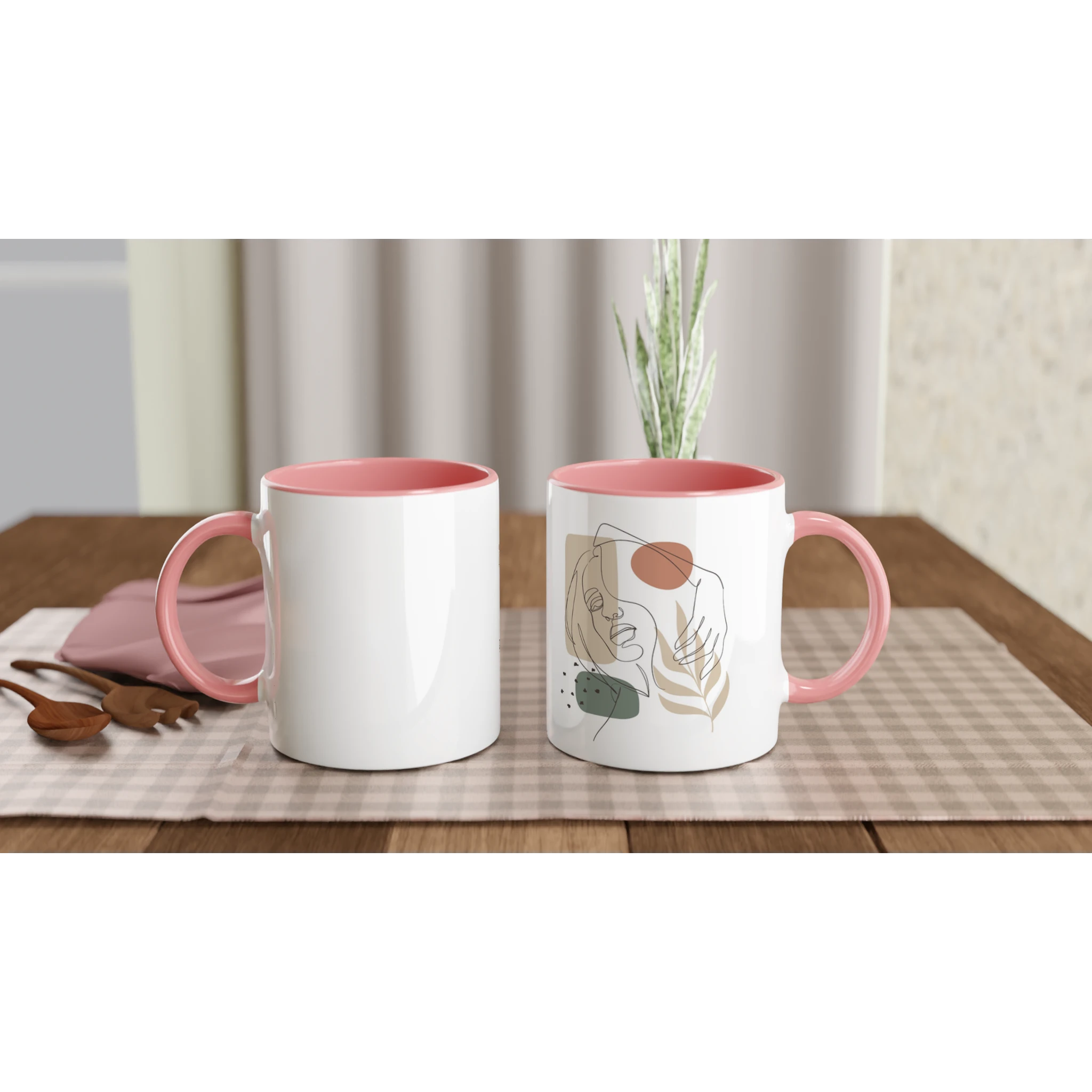 Soft Confidence · Ceramic Mug Ceramic Pink Right - BM ink.