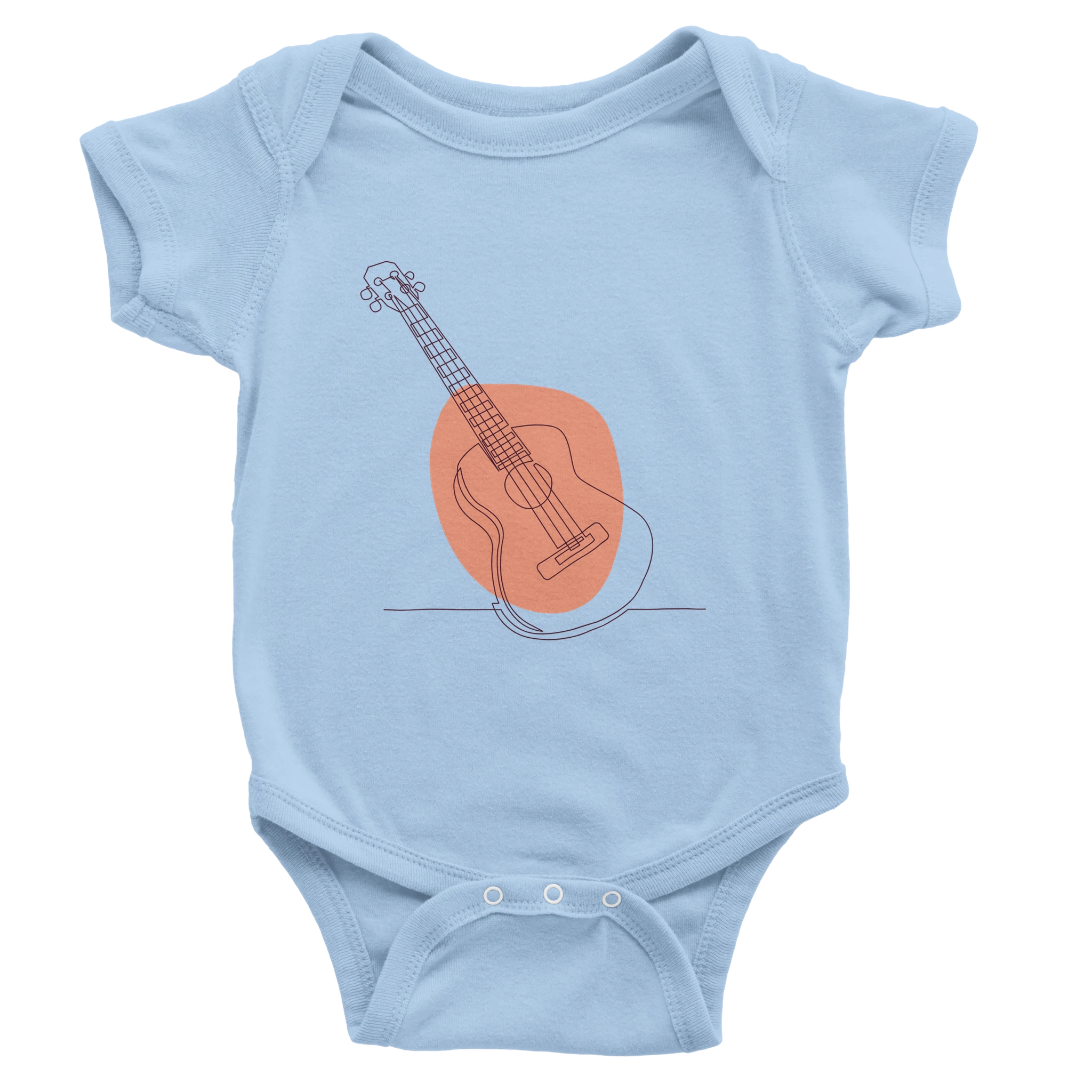 Baby Bodysuit · Acoustic Guitar (Bold) Baby Blue - BM ink.