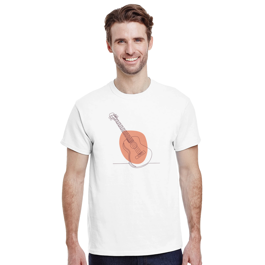 Adult T-Shirt · Acoustic Guitar (Bold) - BM ink.