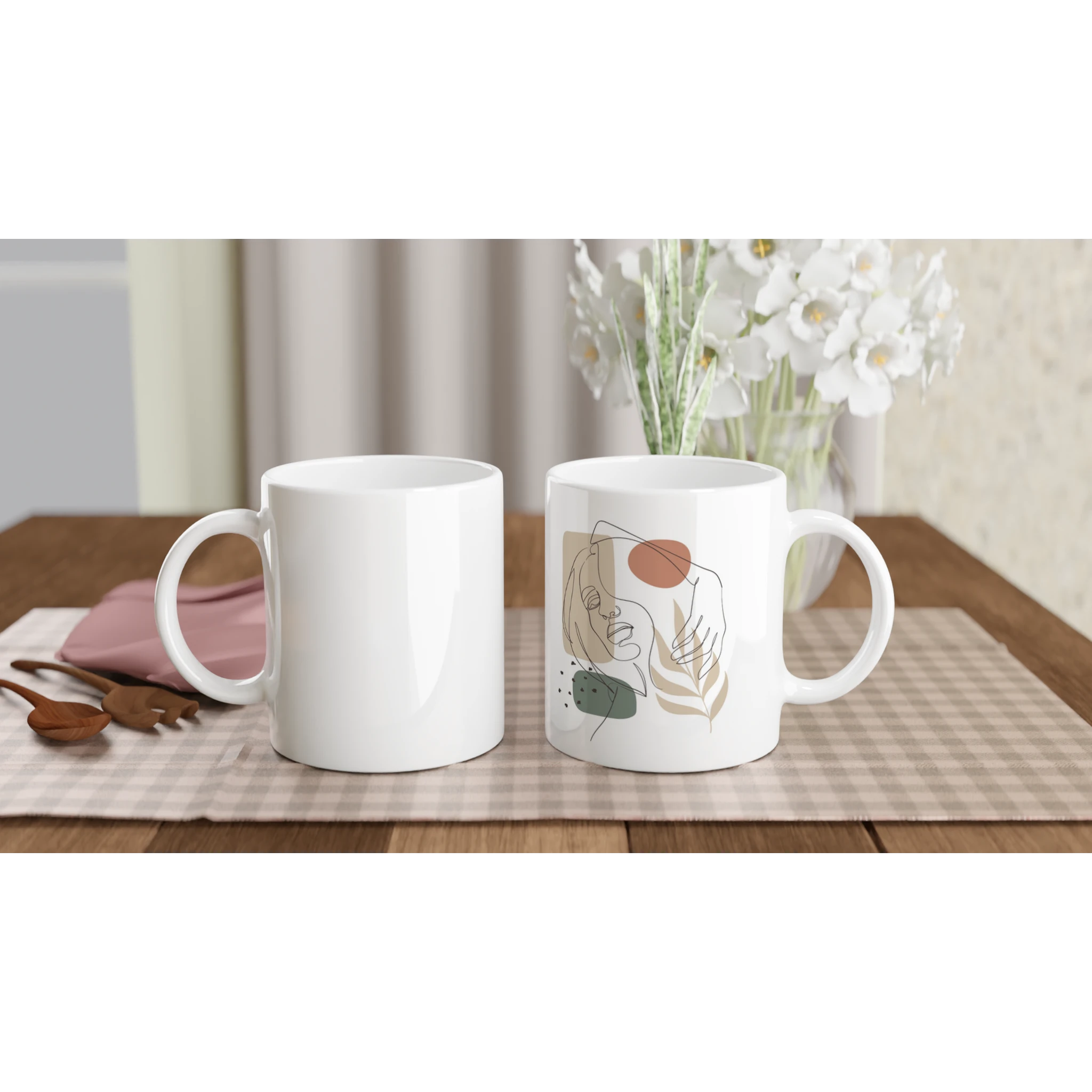 Soft Confidence · Ceramic Mug Ceramic White Right - BM ink.