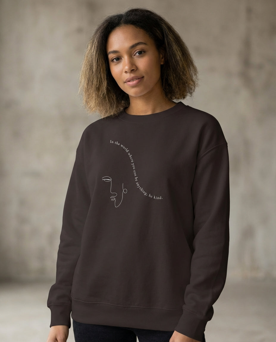 Choose Kindness · Adult Sweatshirt Dark Chocolate - BM ink.
