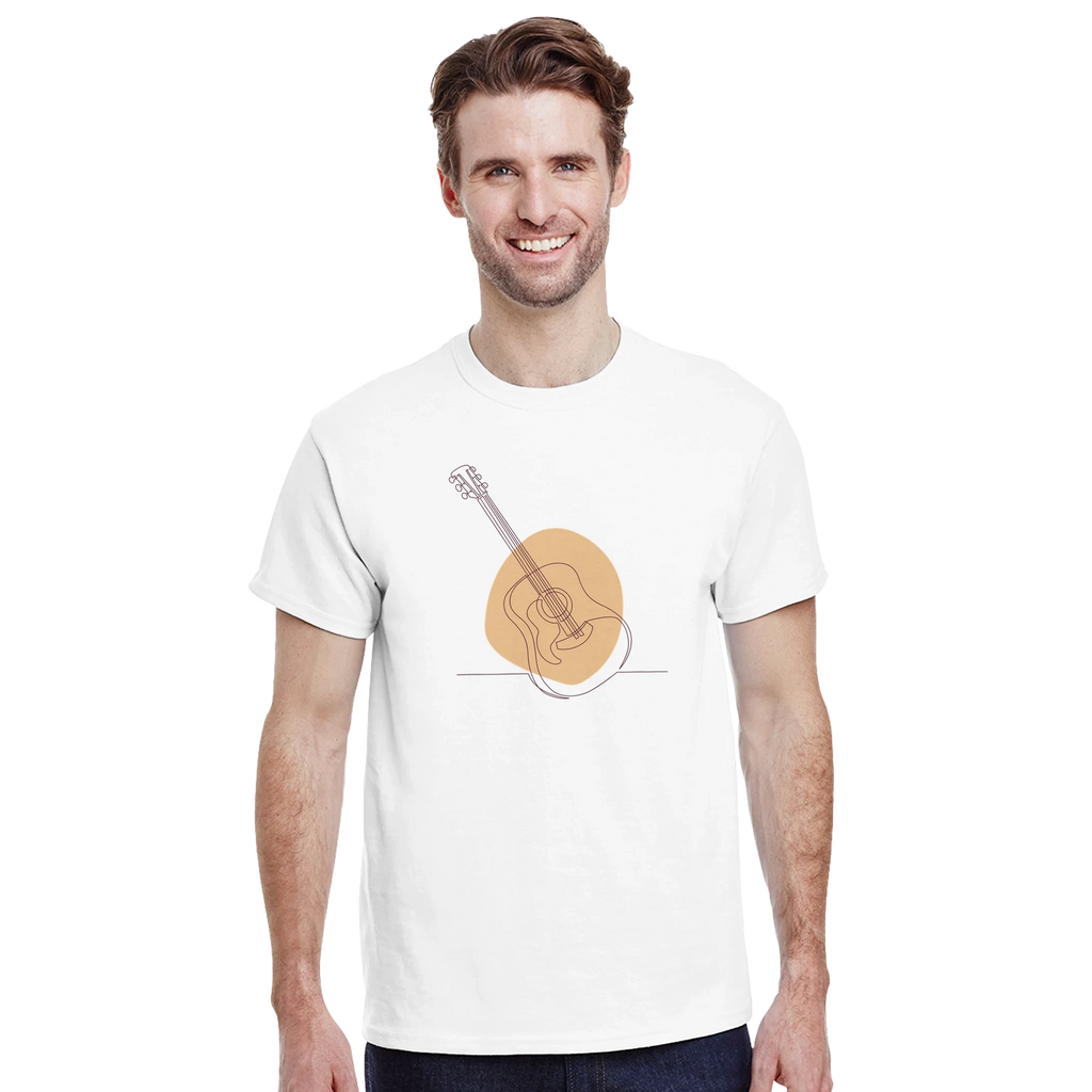 Adult T-Shirt · Acoustic Guitar (Light) - BM ink.