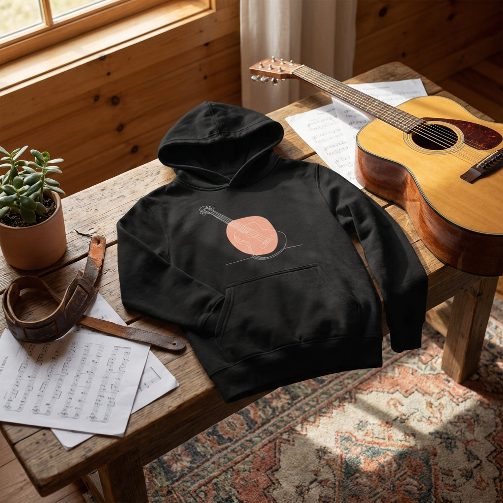 Kids Hoodie · Acoustic Guitar (Bold) - BM ink.