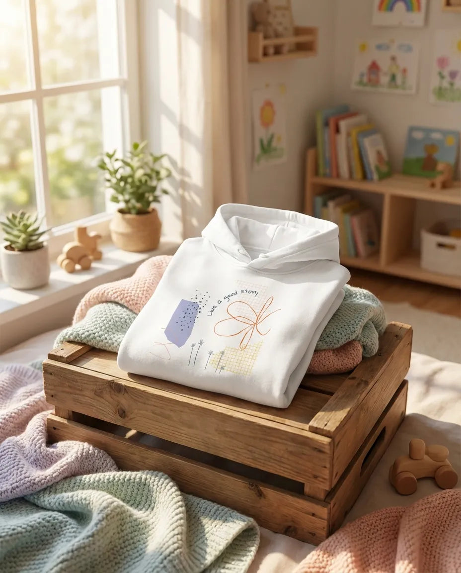 Kids Hoodie · Live a Good Story - BM ink.