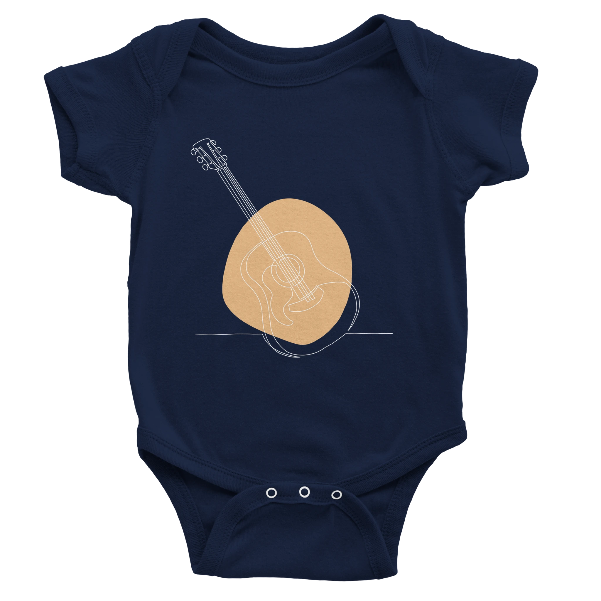 Baby Bodysuit · Acoustic Guitar (Light) Navy - BM ink.