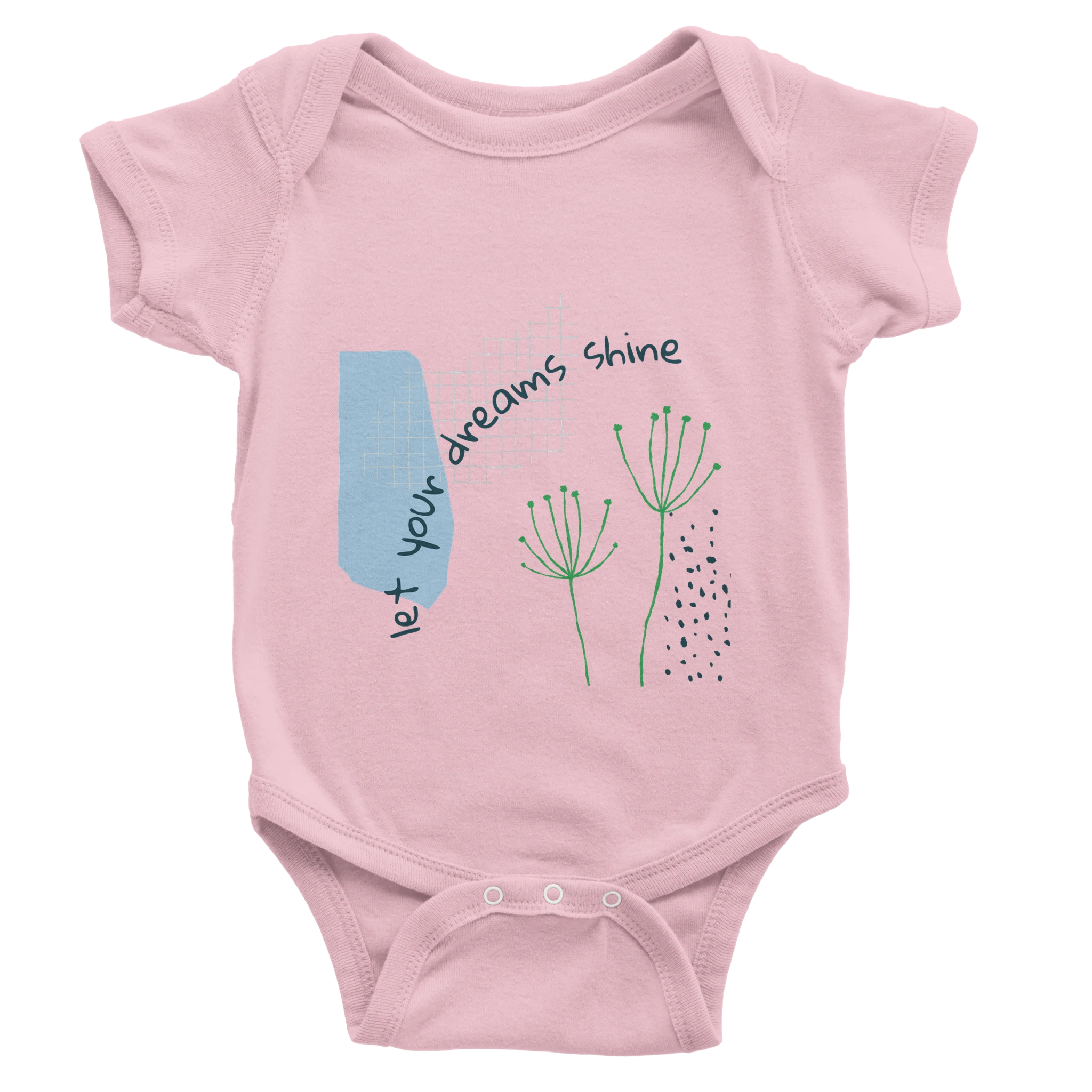 Baby Bodysuit · Let Your Dreams Shine Pink - BM ink.