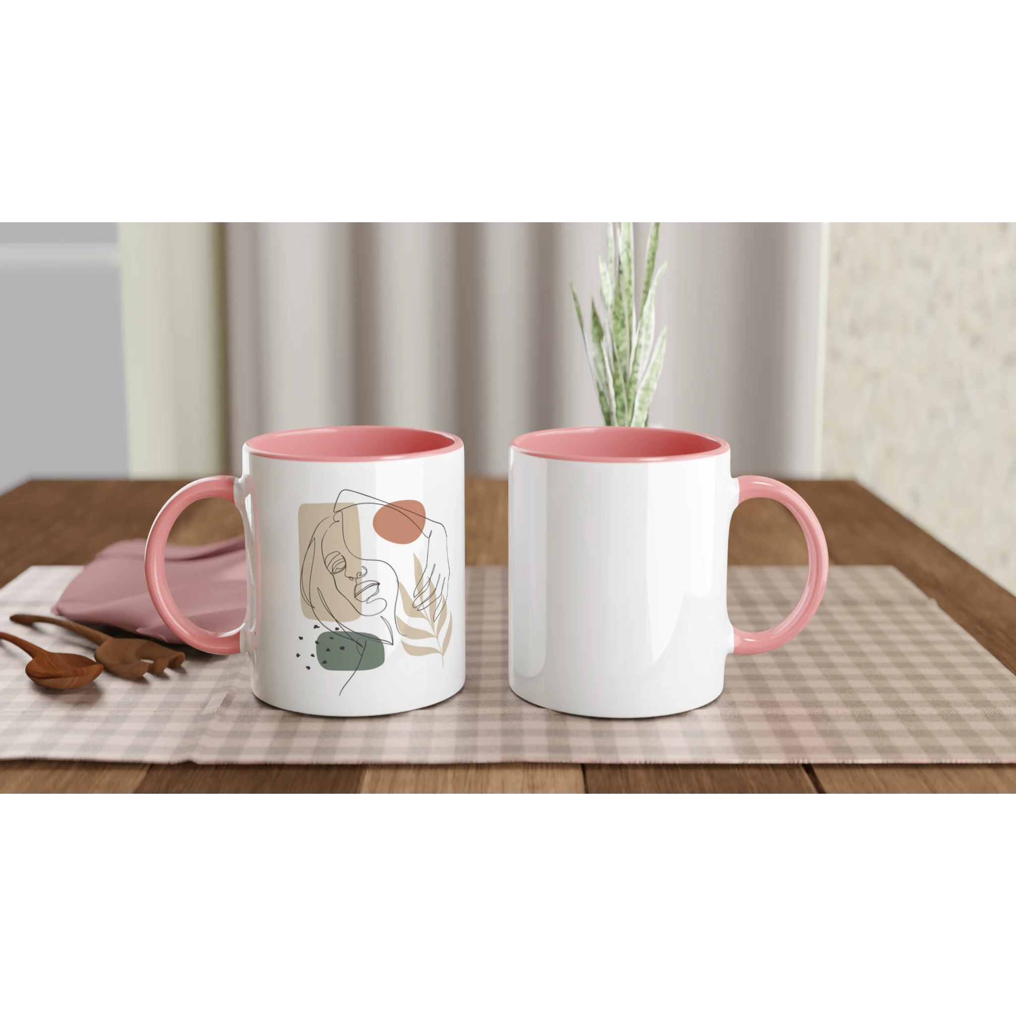 Soft Confidence · Ceramic Mug Ceramic Pink Left - BM ink.