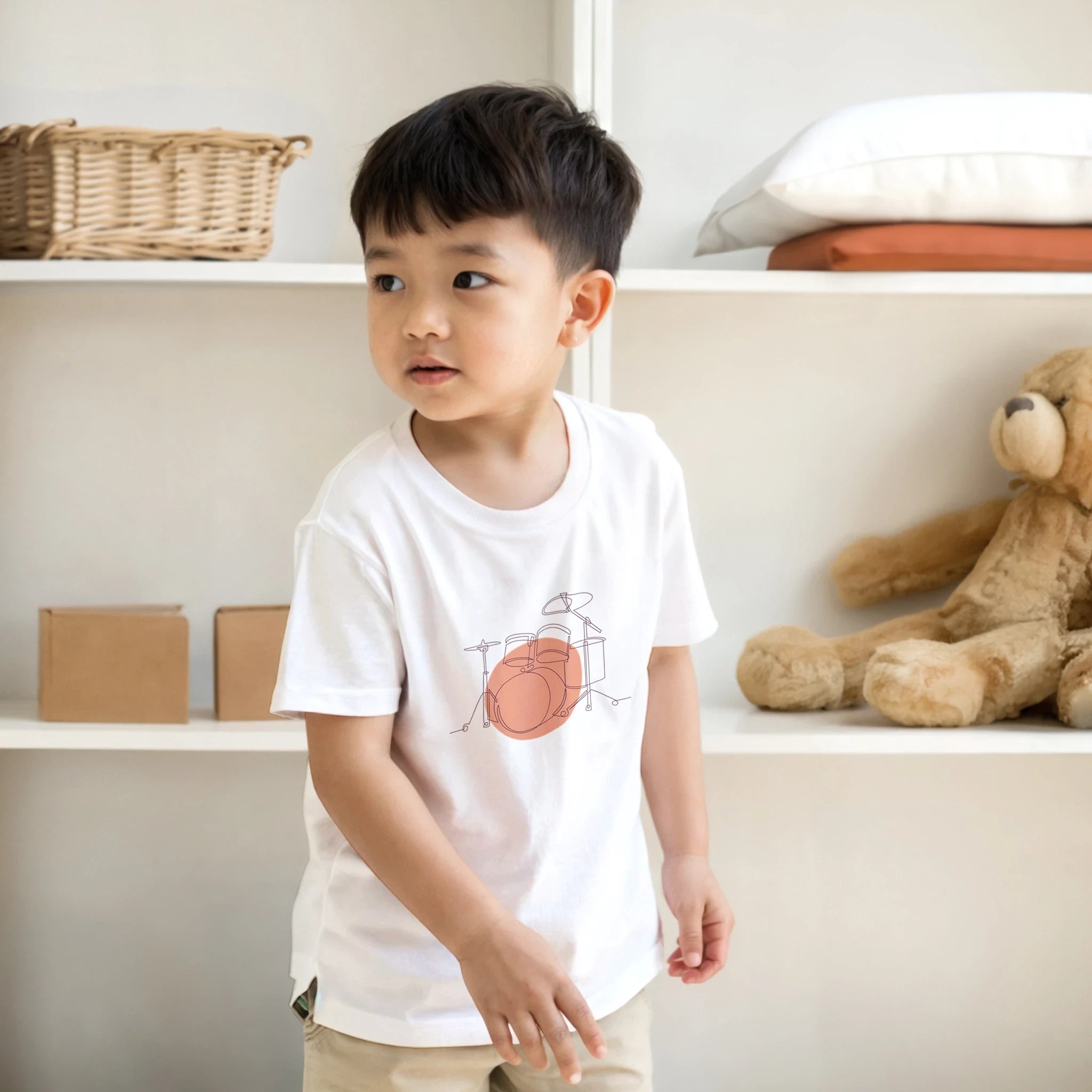 Kids T-Shirt · Drum Set (Bold) - BM ink.