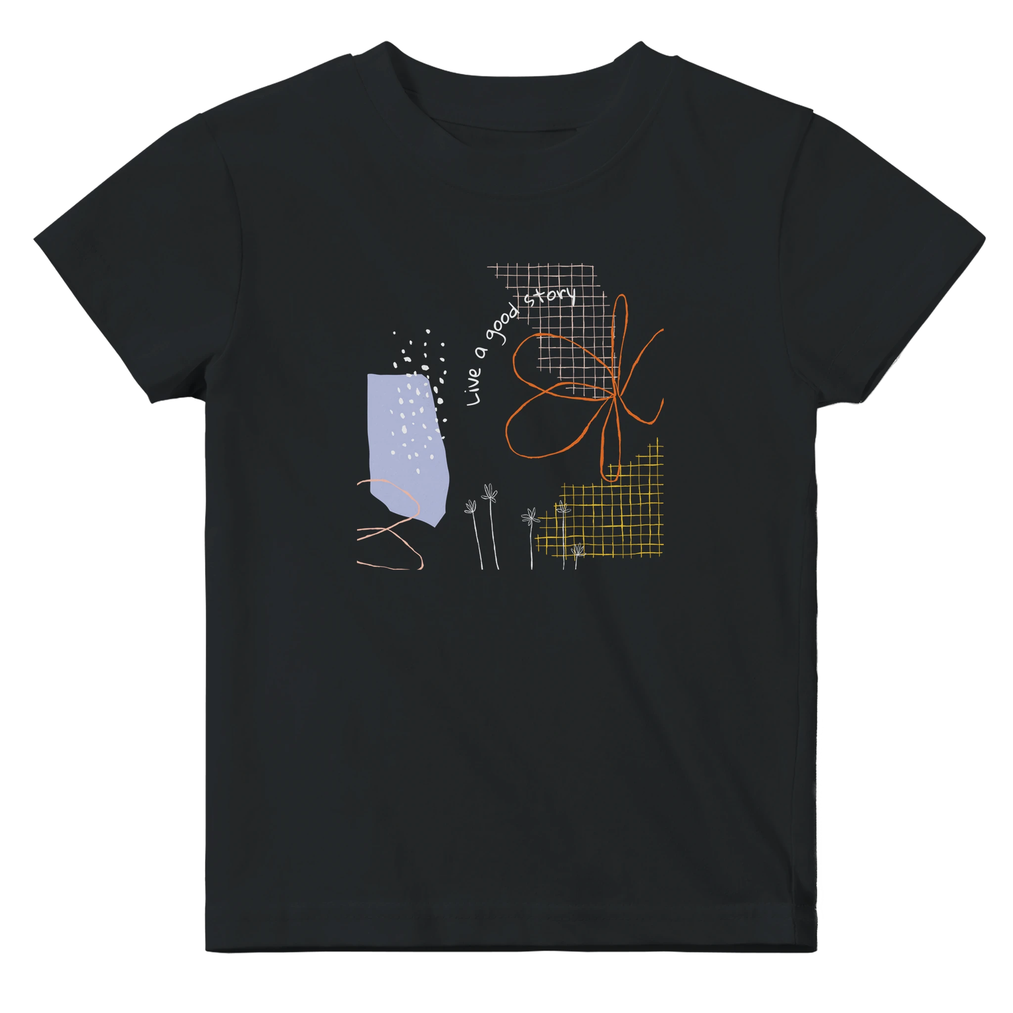 Baby T-shirt · Live a Good Story Black - BM ink.