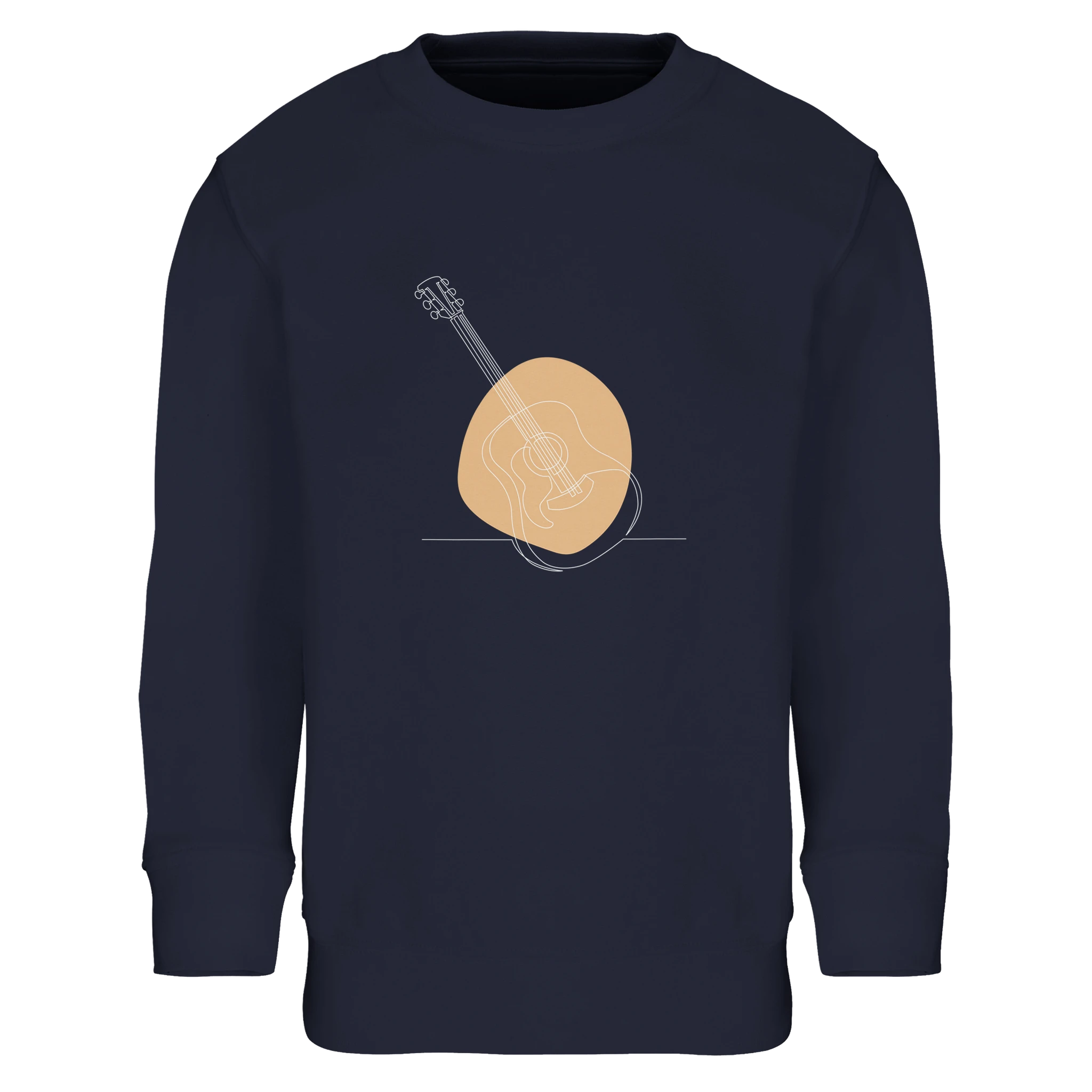 Kids Sweatshirt · Acoustic Guitar (Light) French Navy - BM ink.