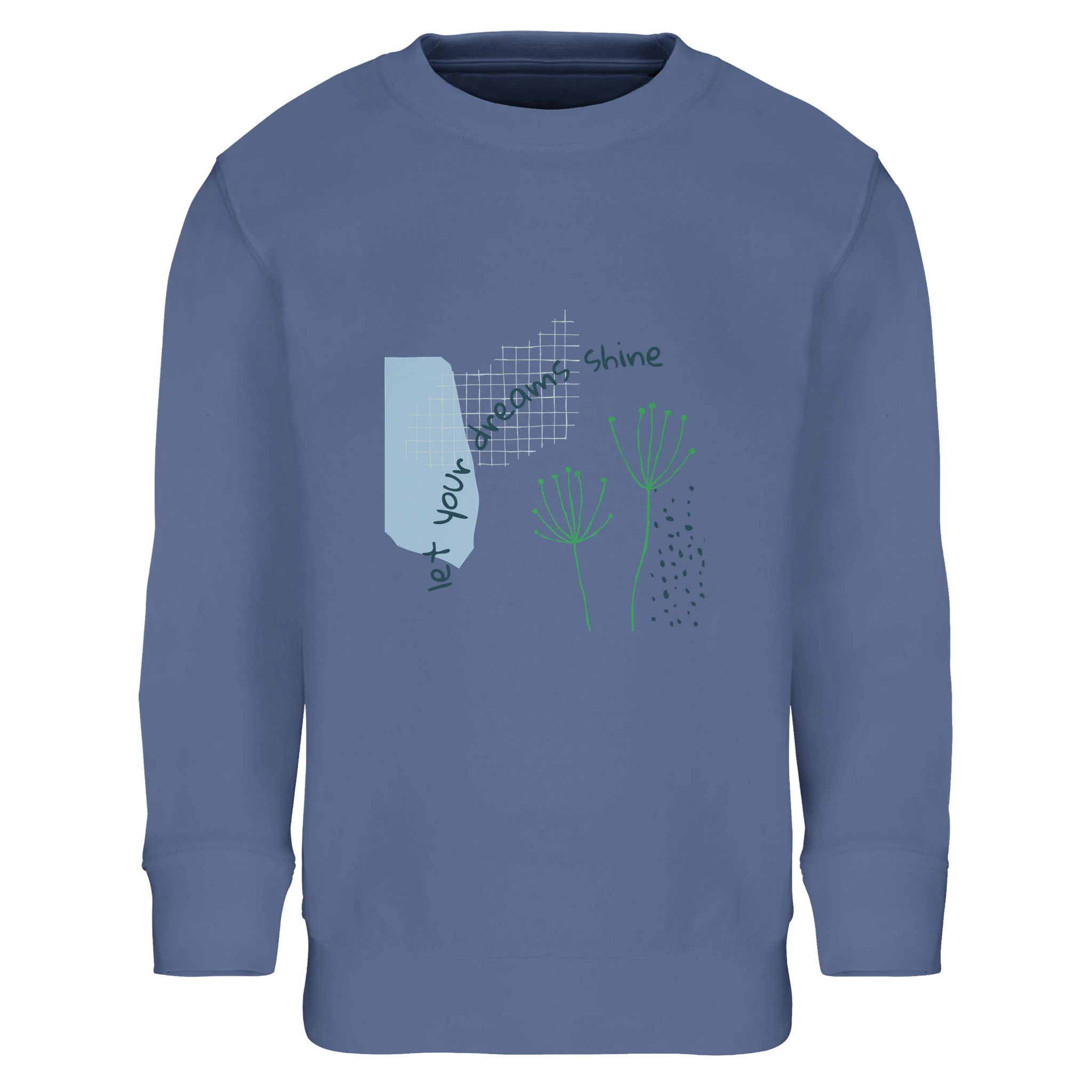 Kids Sweatshirt · Let Your Dreams Shine Blue - BM ink.