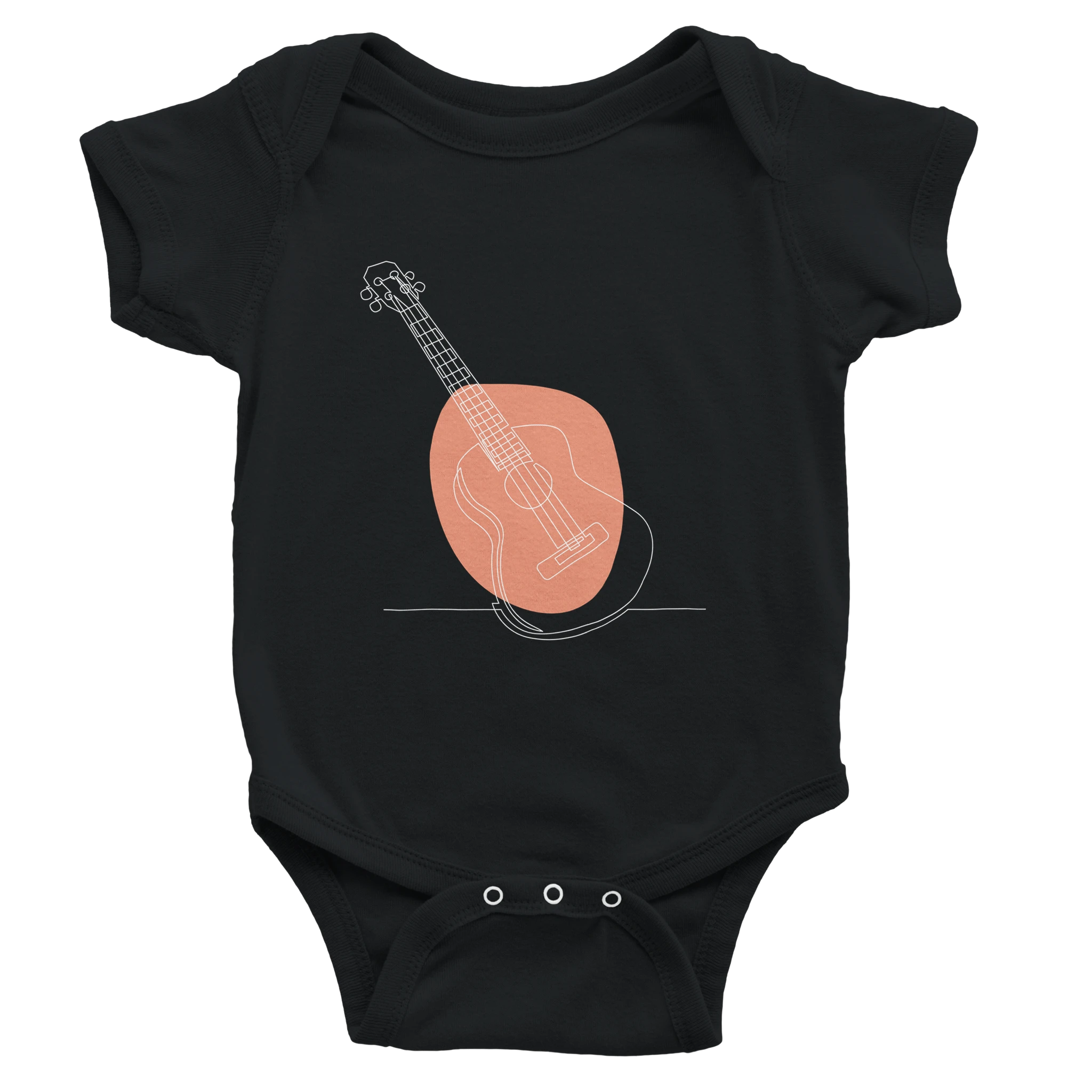 Baby Bodysuit · Acoustic Guitar (Bold) Black - BM ink.