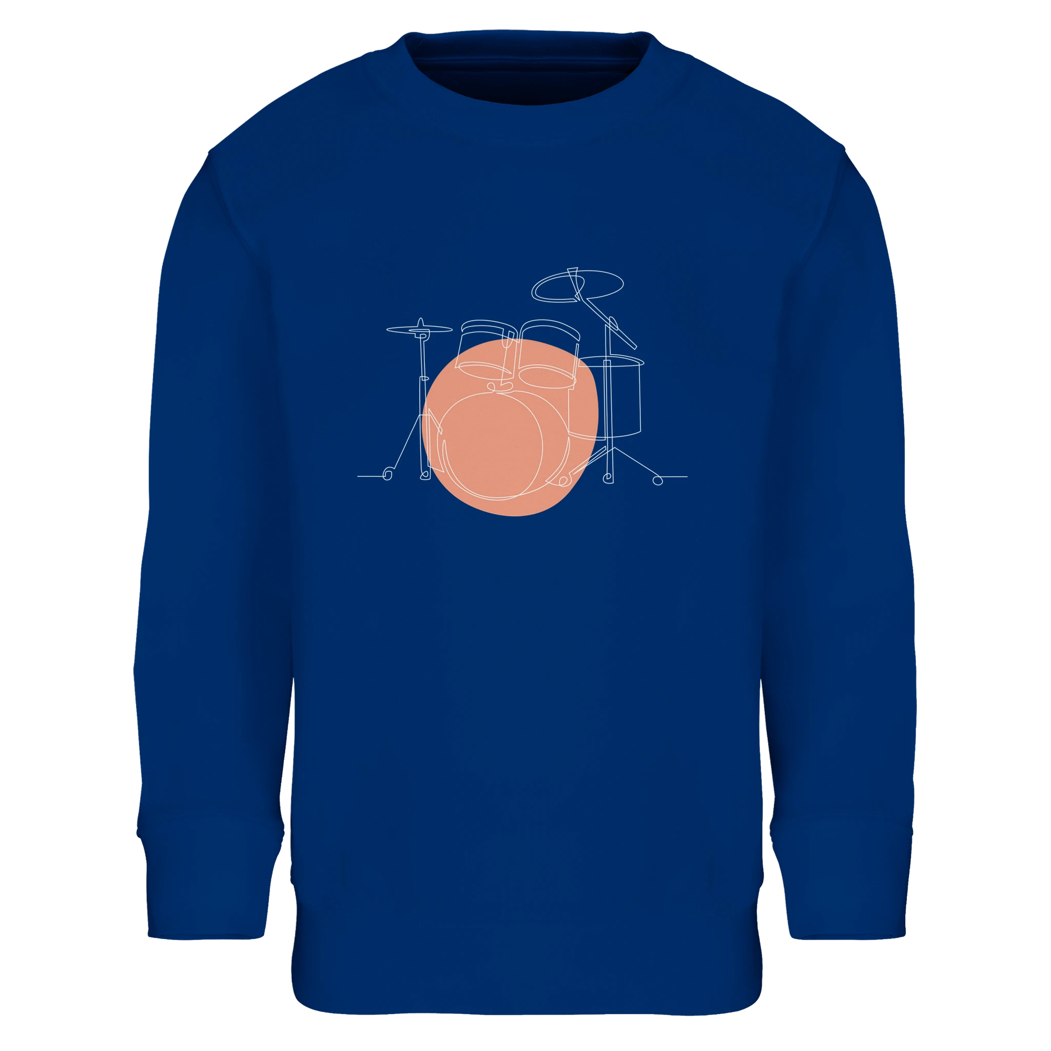 Kids Sweatshirt · Drum Set (Bold) Royal Blue - BM ink.
