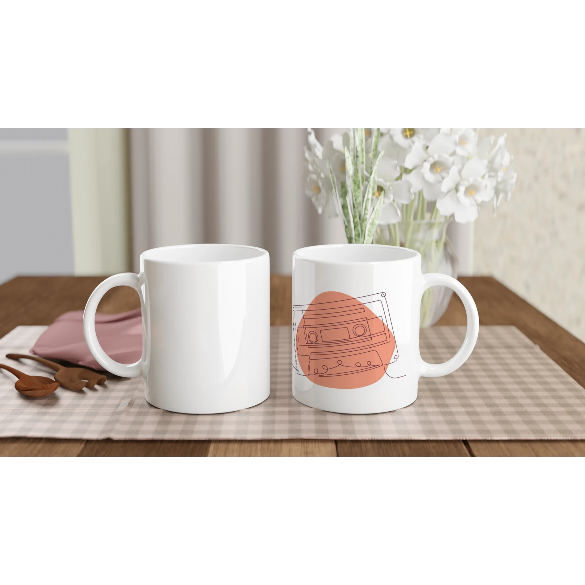 Analog Soul · Ceramic Mug Ceramic White Cassette Right - BM ink.