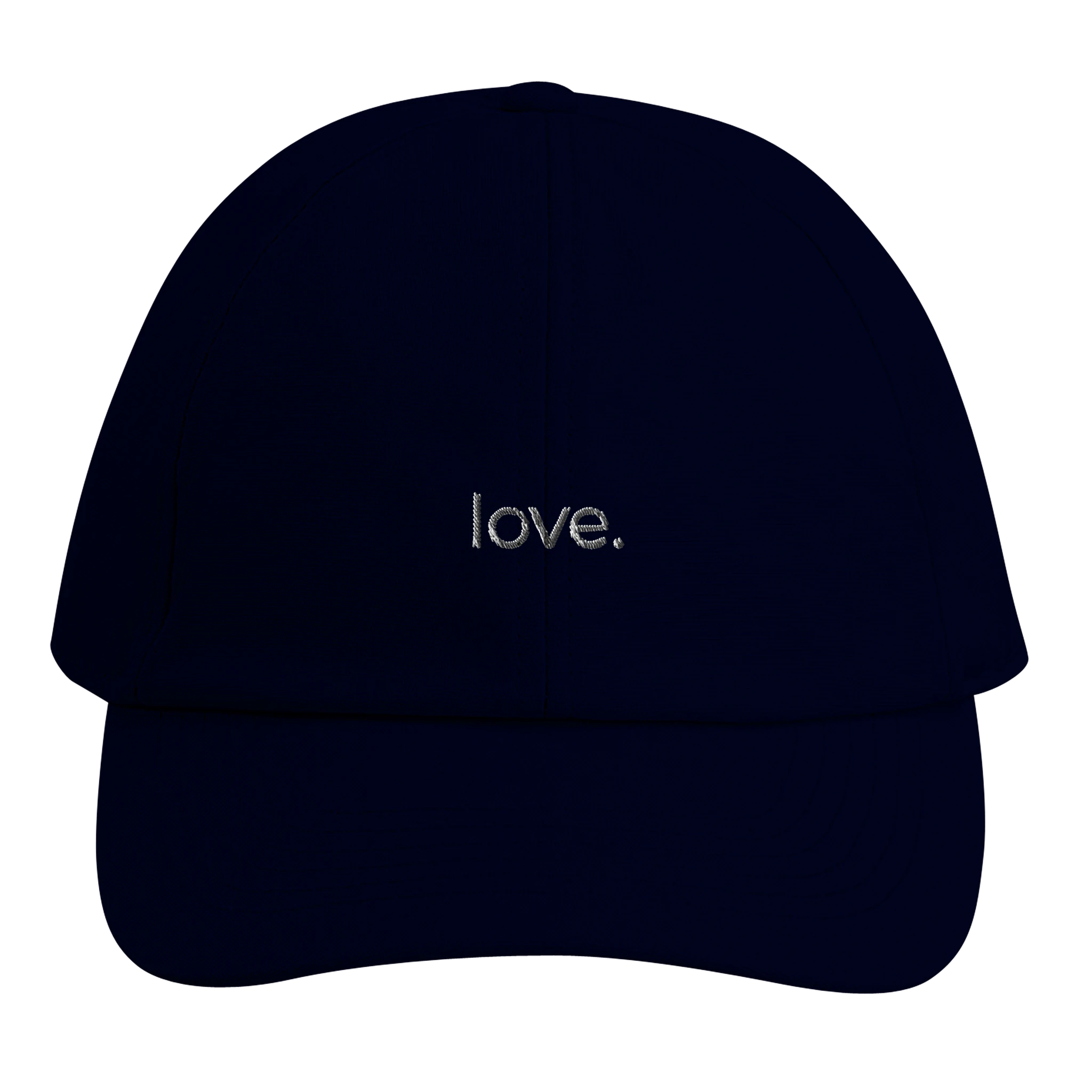 love. · Embroidered Cap Oxford Navy - BM ink.