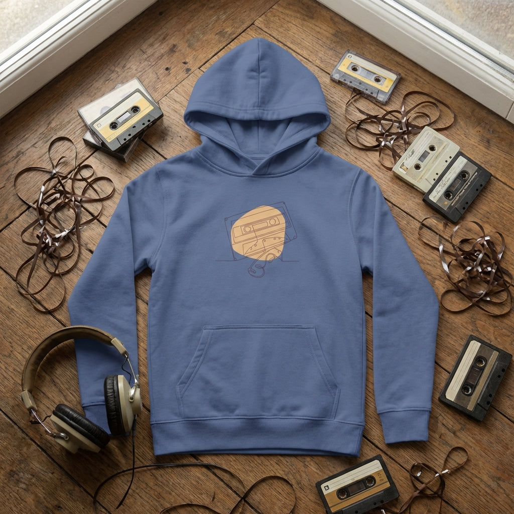 Kids Hoodie · Audio Cassette Wrinkled Tape - BM ink.