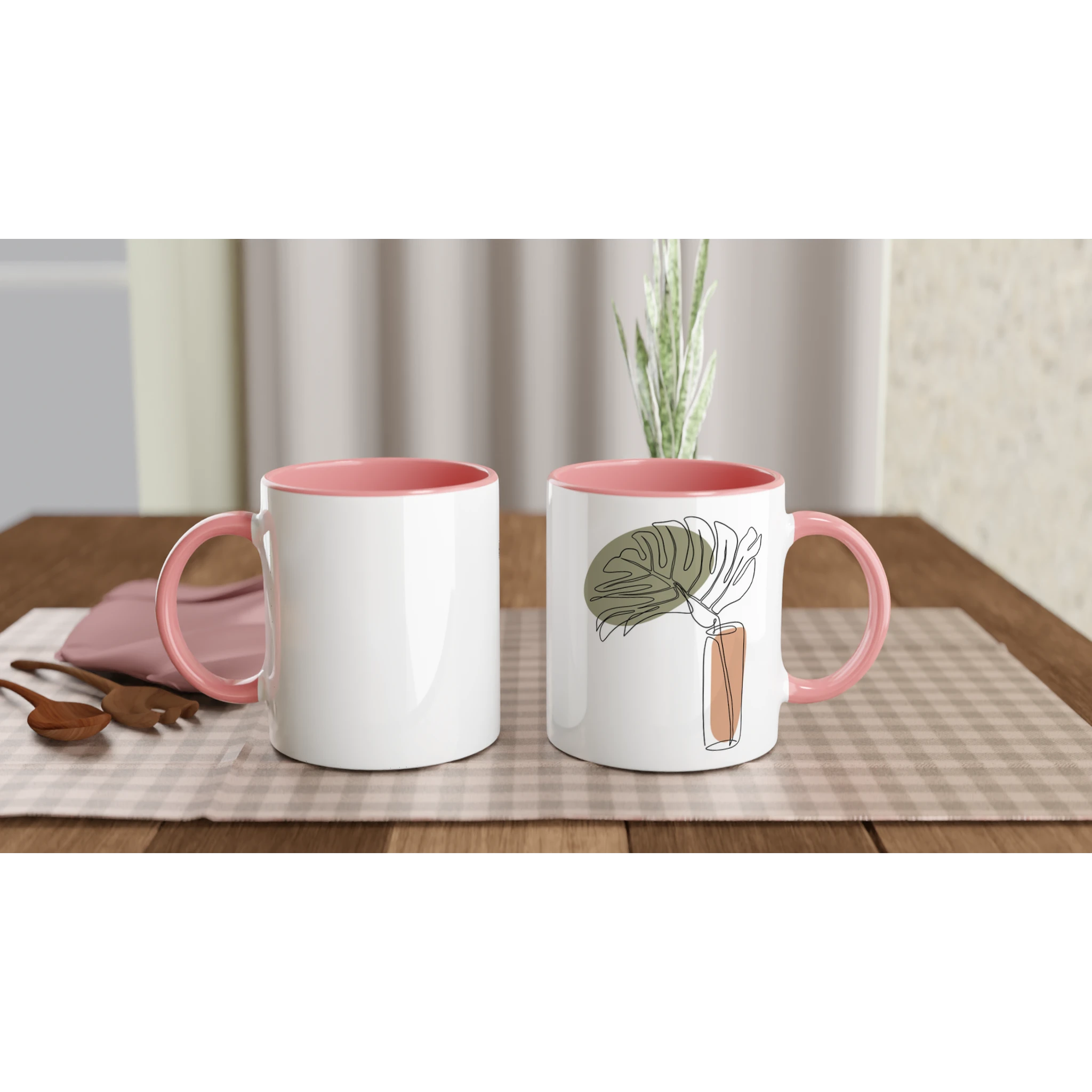 Calm Living · Ceramic Mug Ceramic Pink Right - BM ink.