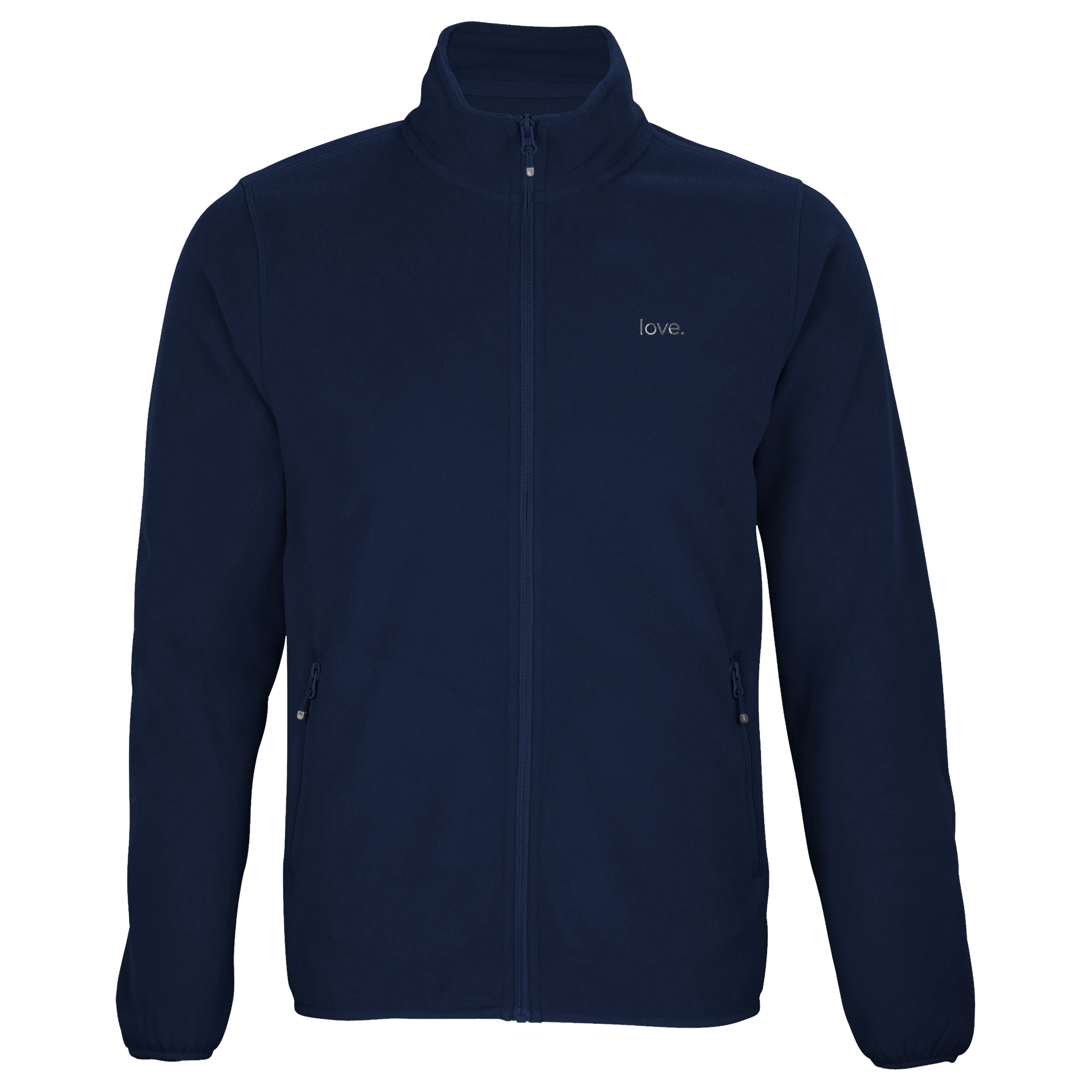 love. · Embroidered Adult Zip Jacket Navy - BM ink.
