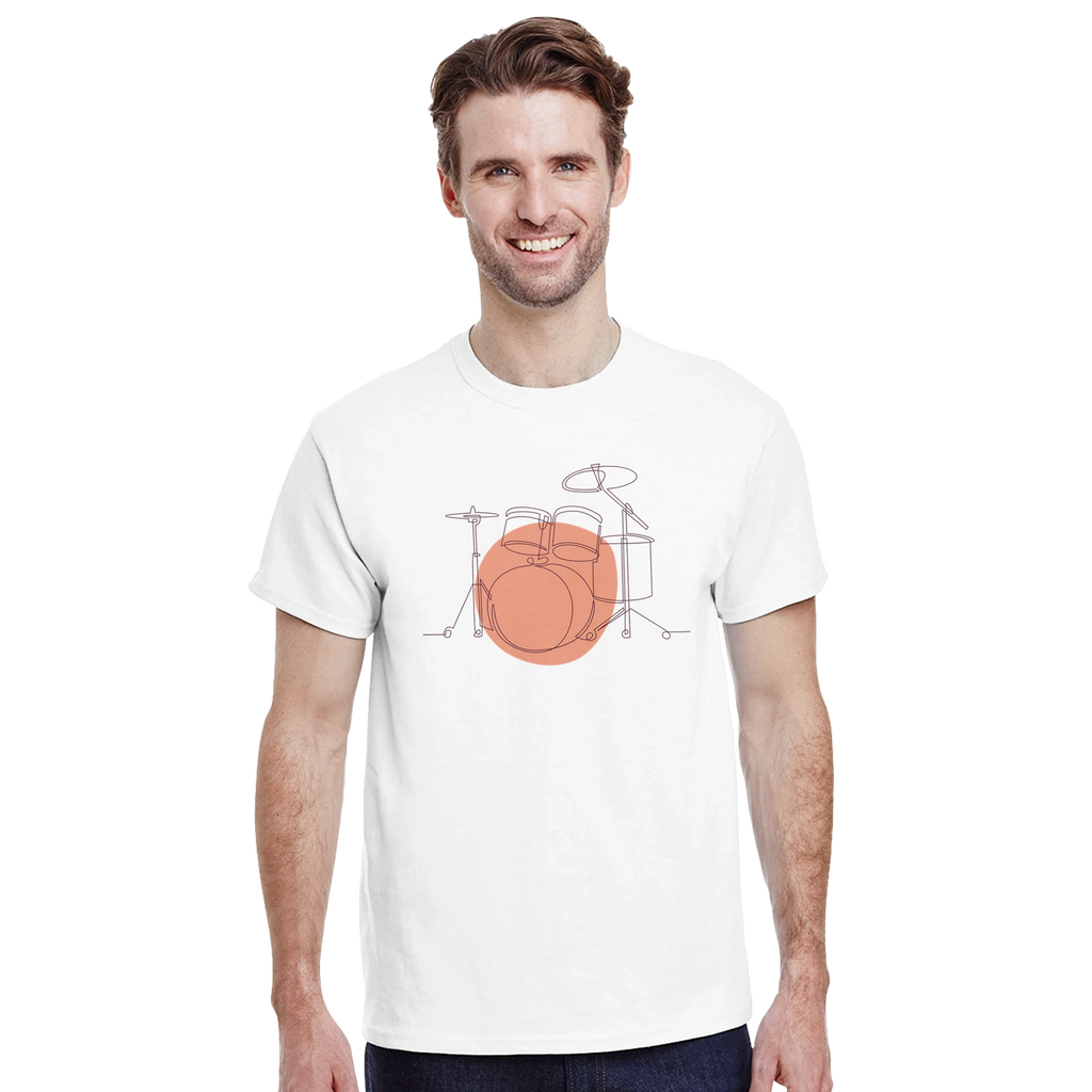 Adult T-Shirt · Drum Set (Bold) - BM ink.