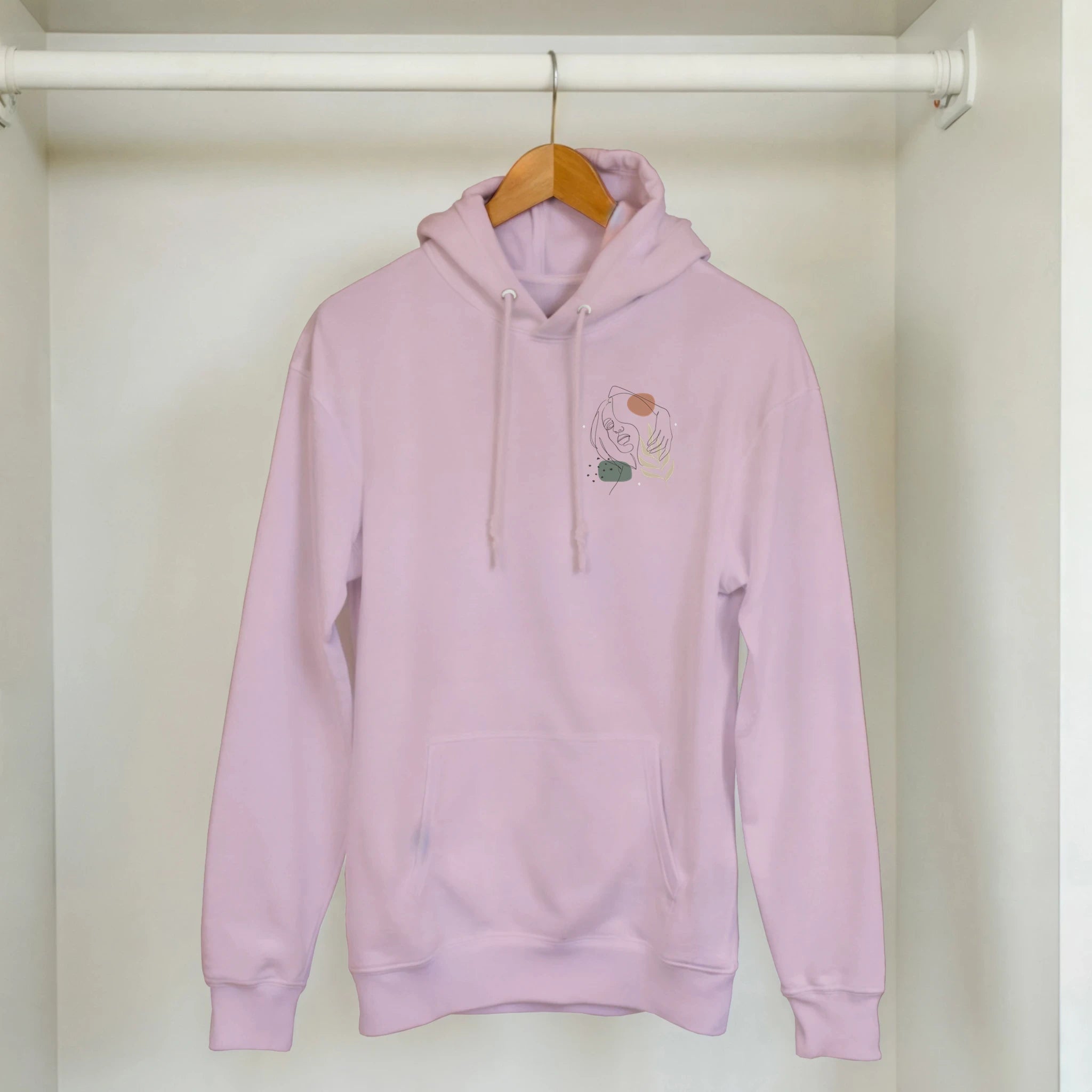 Soft Confidence · Adult Hoodie Subtle Light Pink - BM ink.