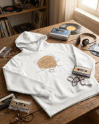 Kids Hoodie · Audio Cassette Wrinkled Tape White - BM ink.