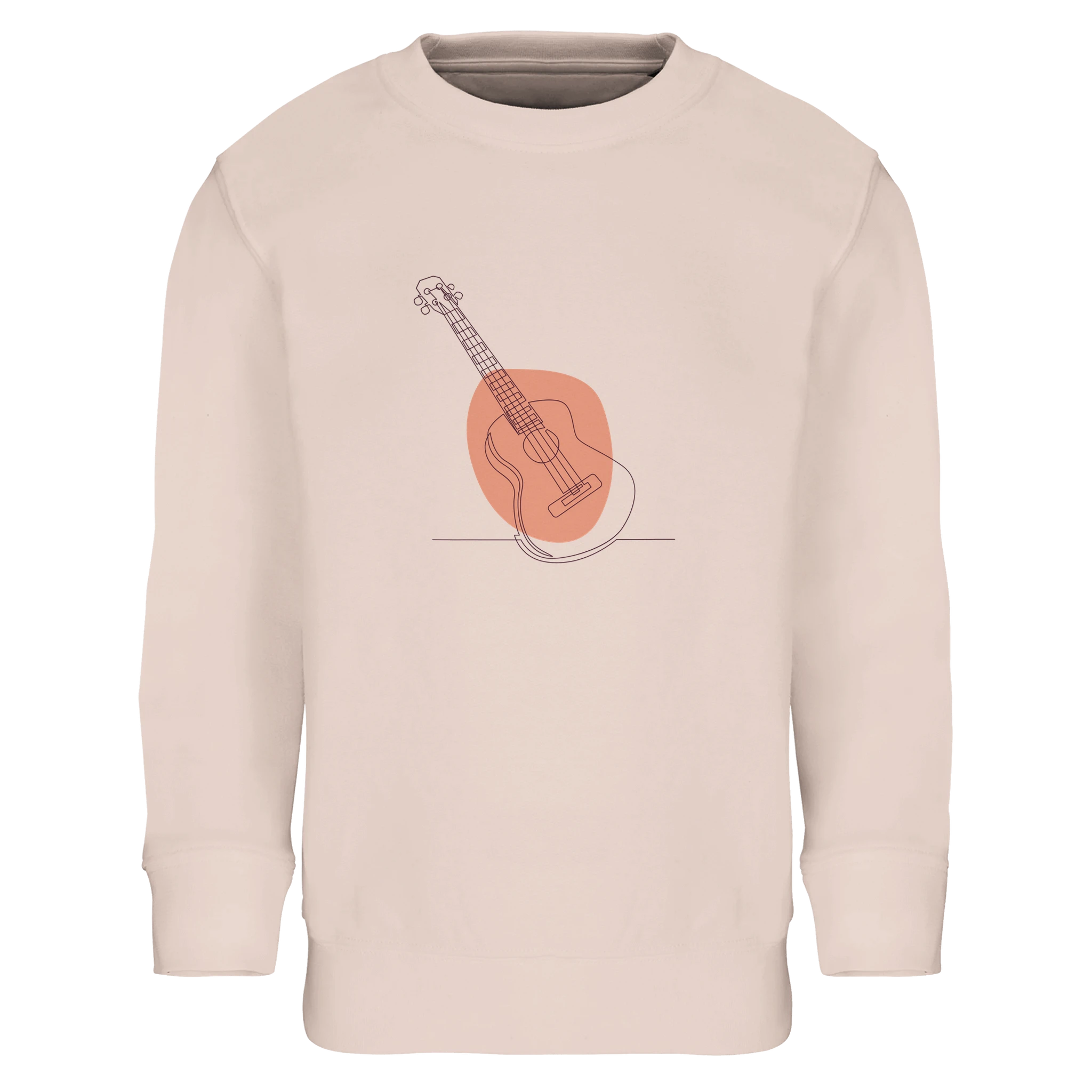 Kids Sweatshirt · Acoustic Guitar (Bold) Creamy Pink - BM ink.