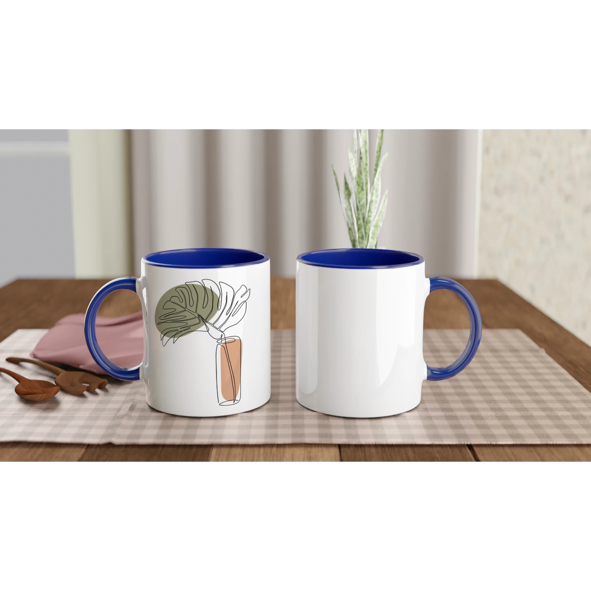 Calm Living · Ceramic Mug Ceramic Blue Left - BM ink.