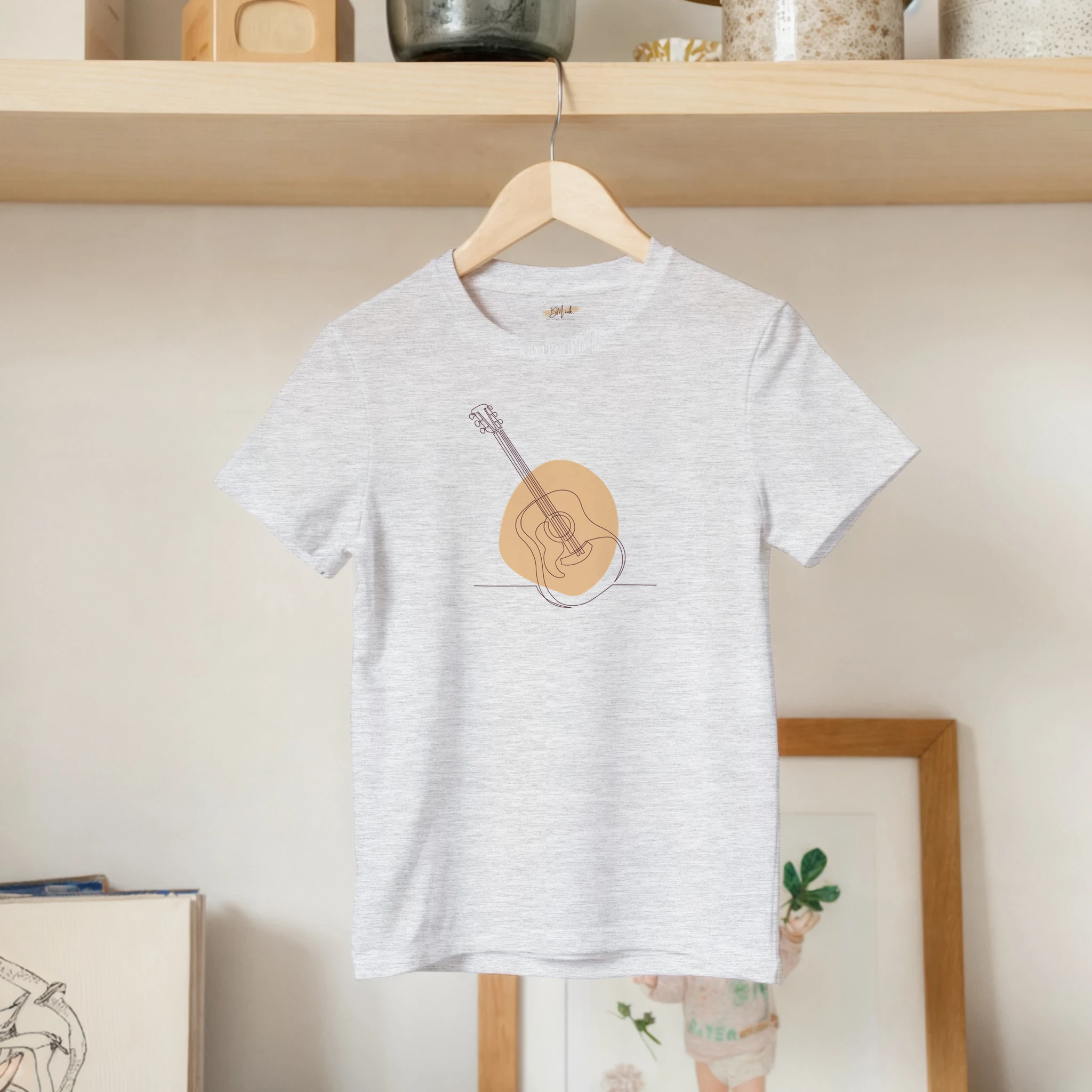 Kids T-Shirt · Acoustic Guitar (Light) Ash - BM ink.