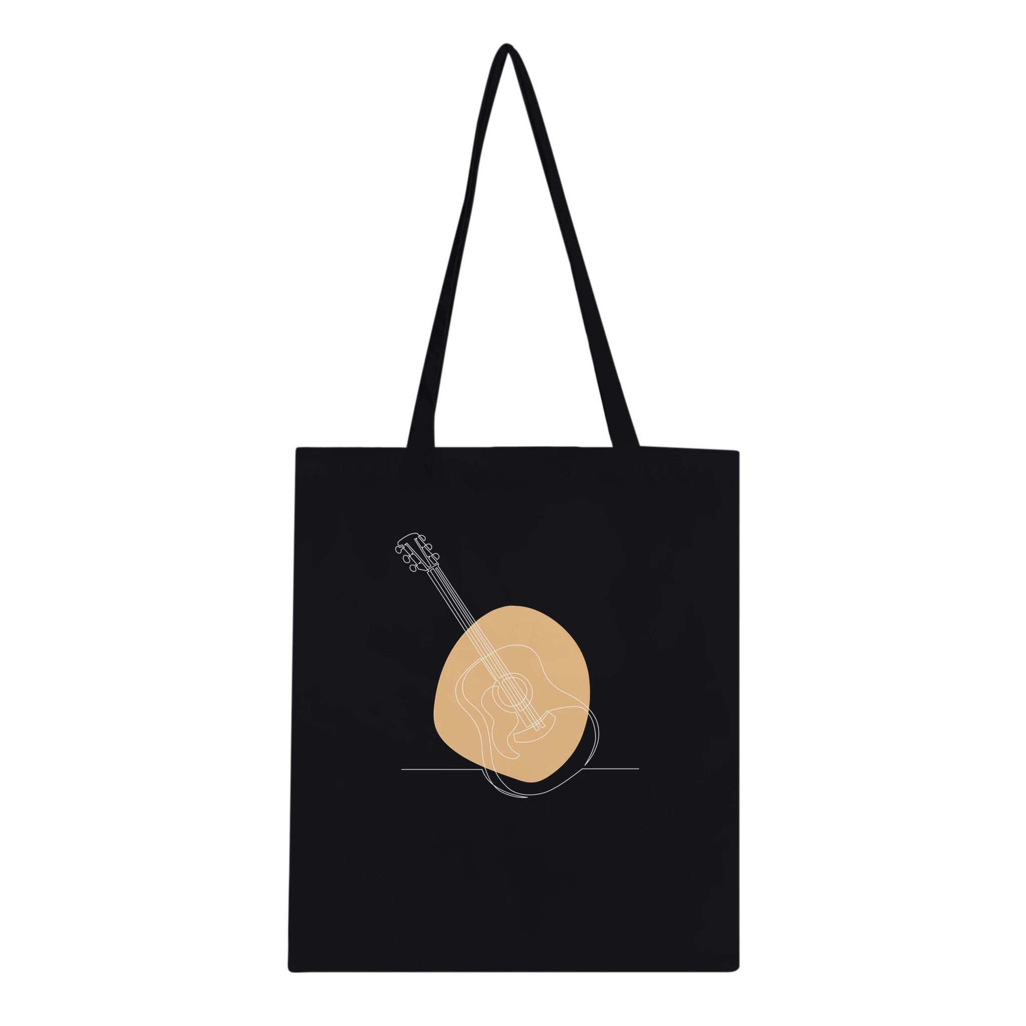 Tote Bag · Acoustic Guitar (Light) Black - BM ink.