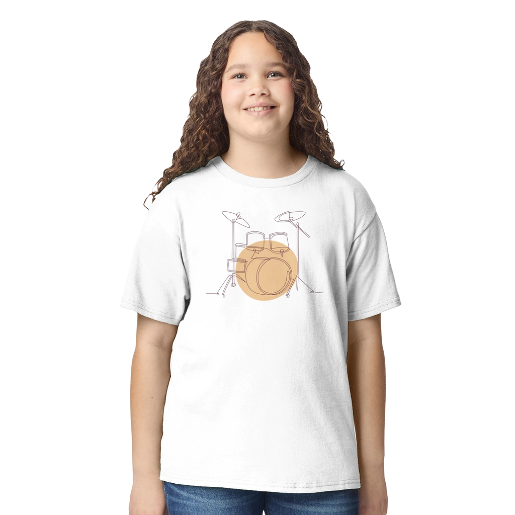 Kids T-Shirt · Drum Set (Light) - BM ink.