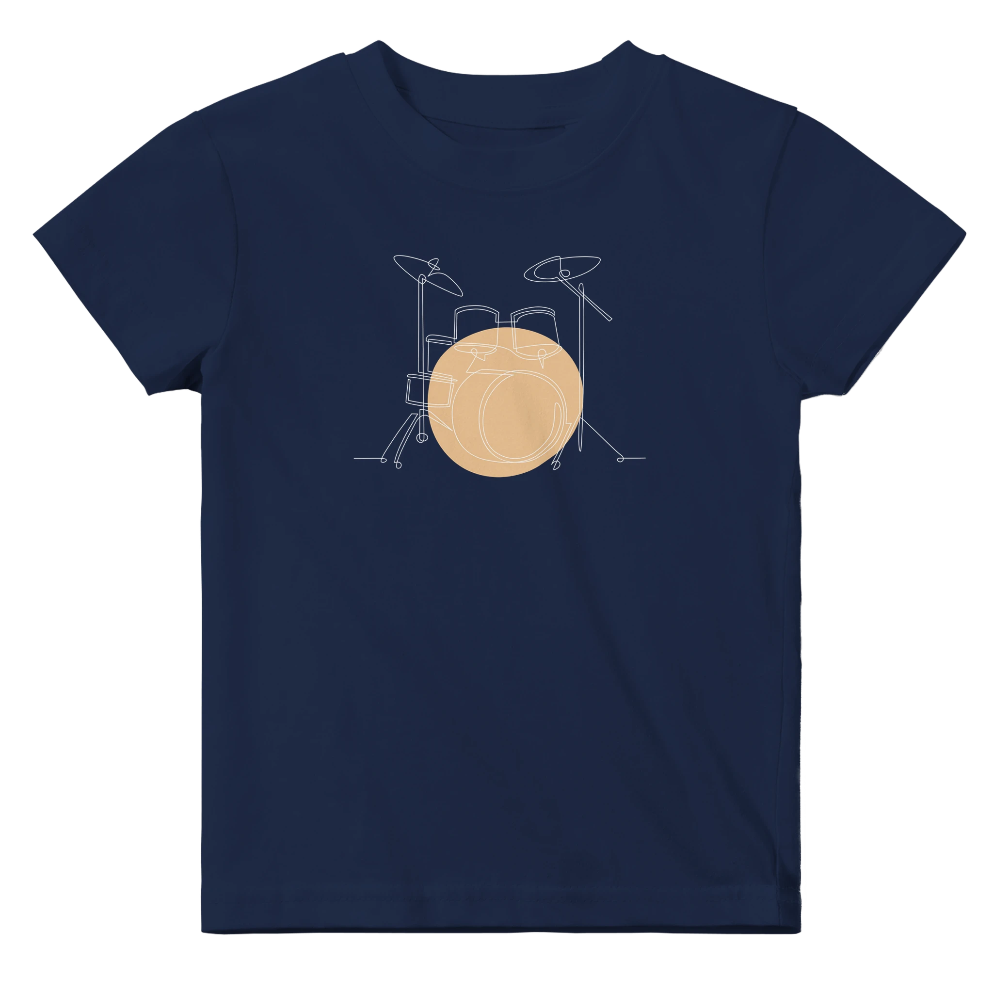Baby T-Shirt · Drum Set (Light) Navy - BM ink.