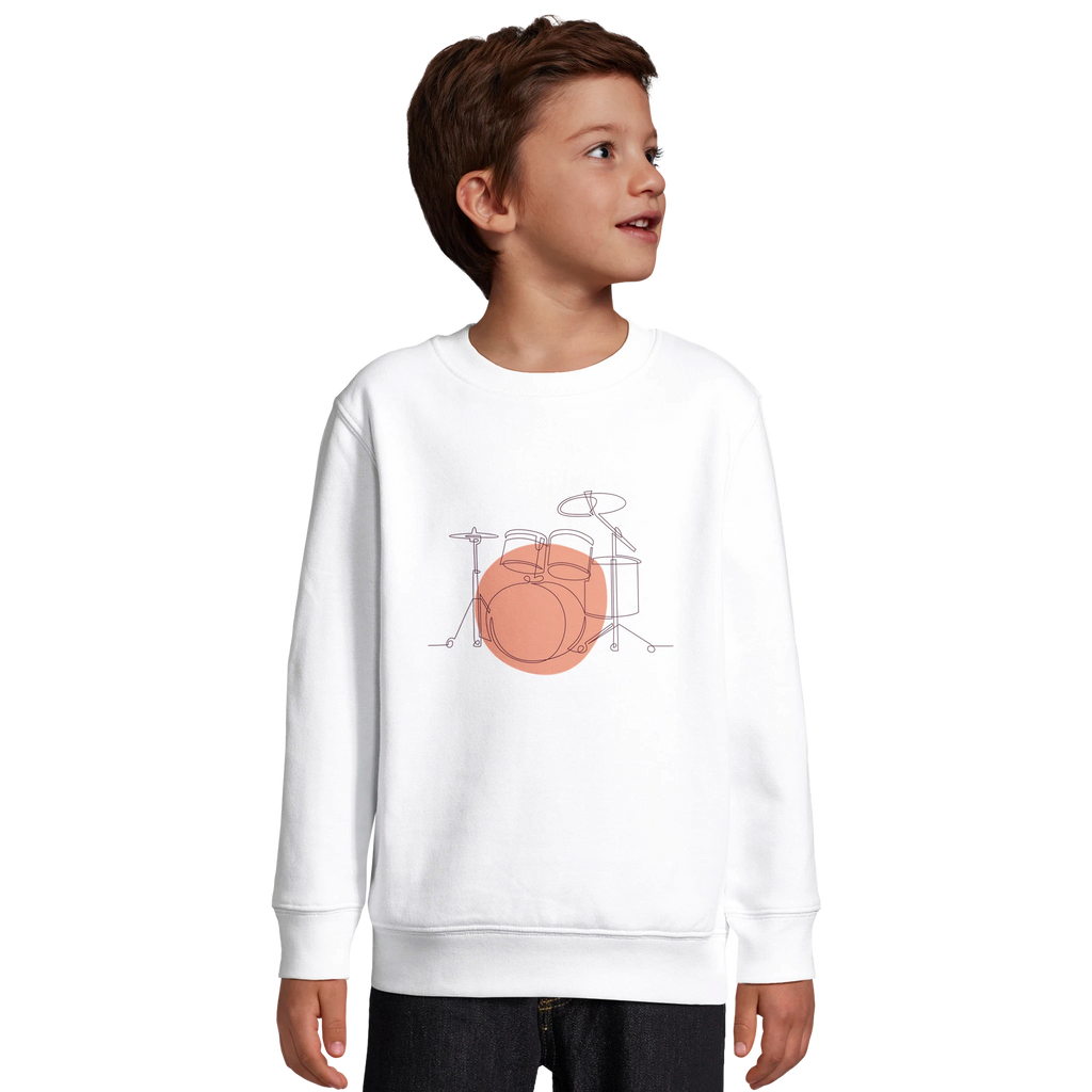Kids Sweatshirt · Drum Set (Bold) - BM ink.
