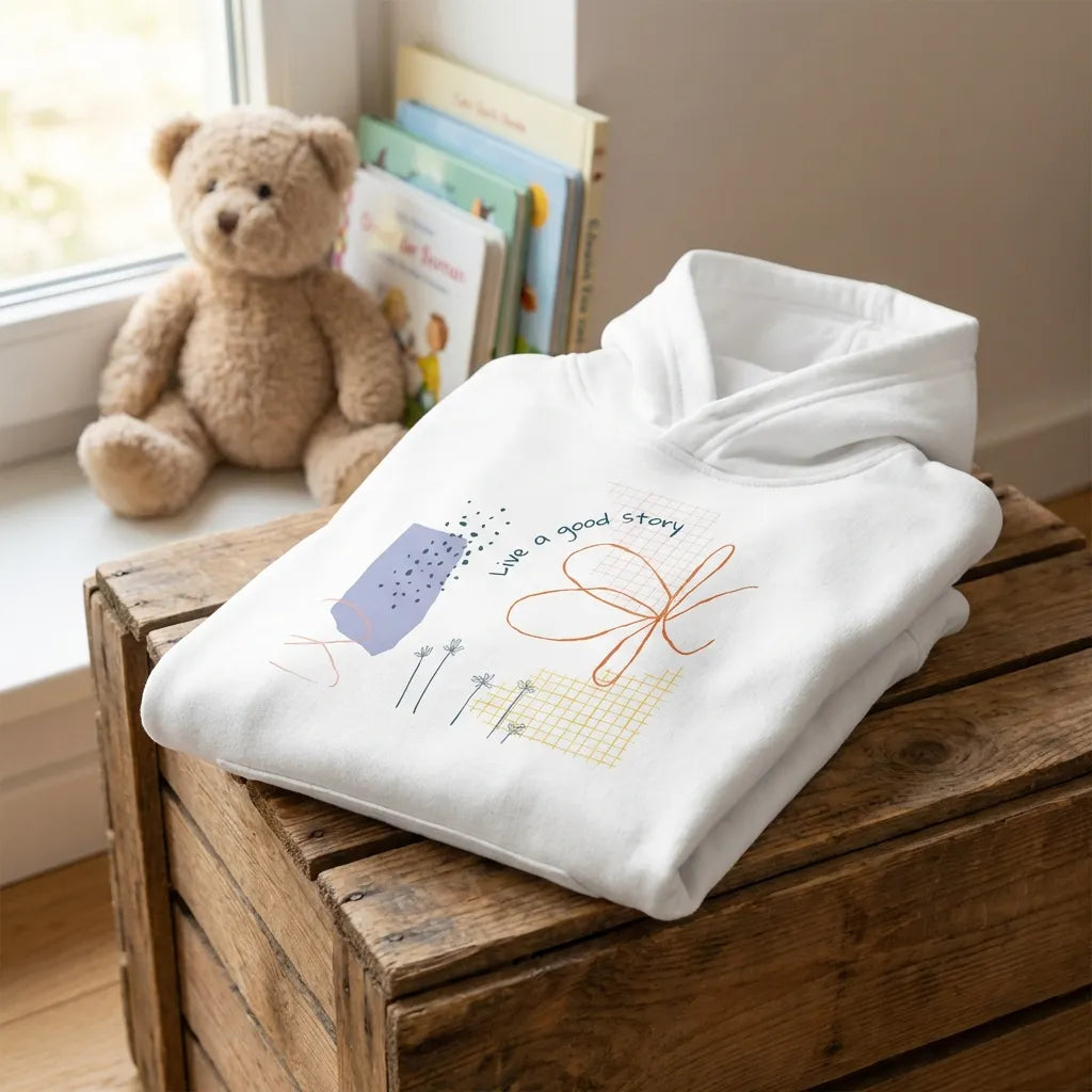 Kids Hoodie · Live a Good Story - BM ink.