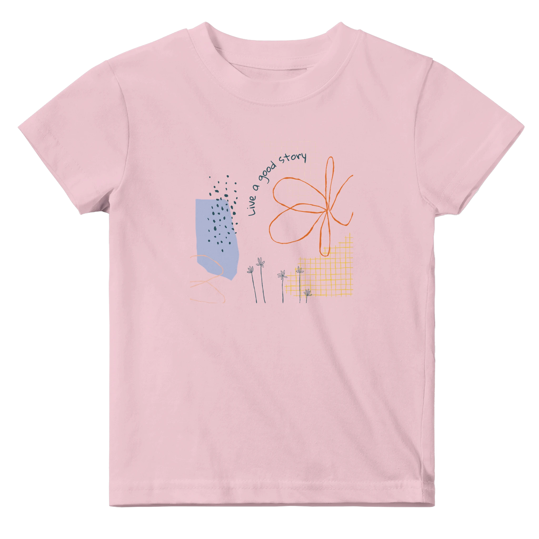 Baby T-shirt · Live a Good Story Pink - BM ink.