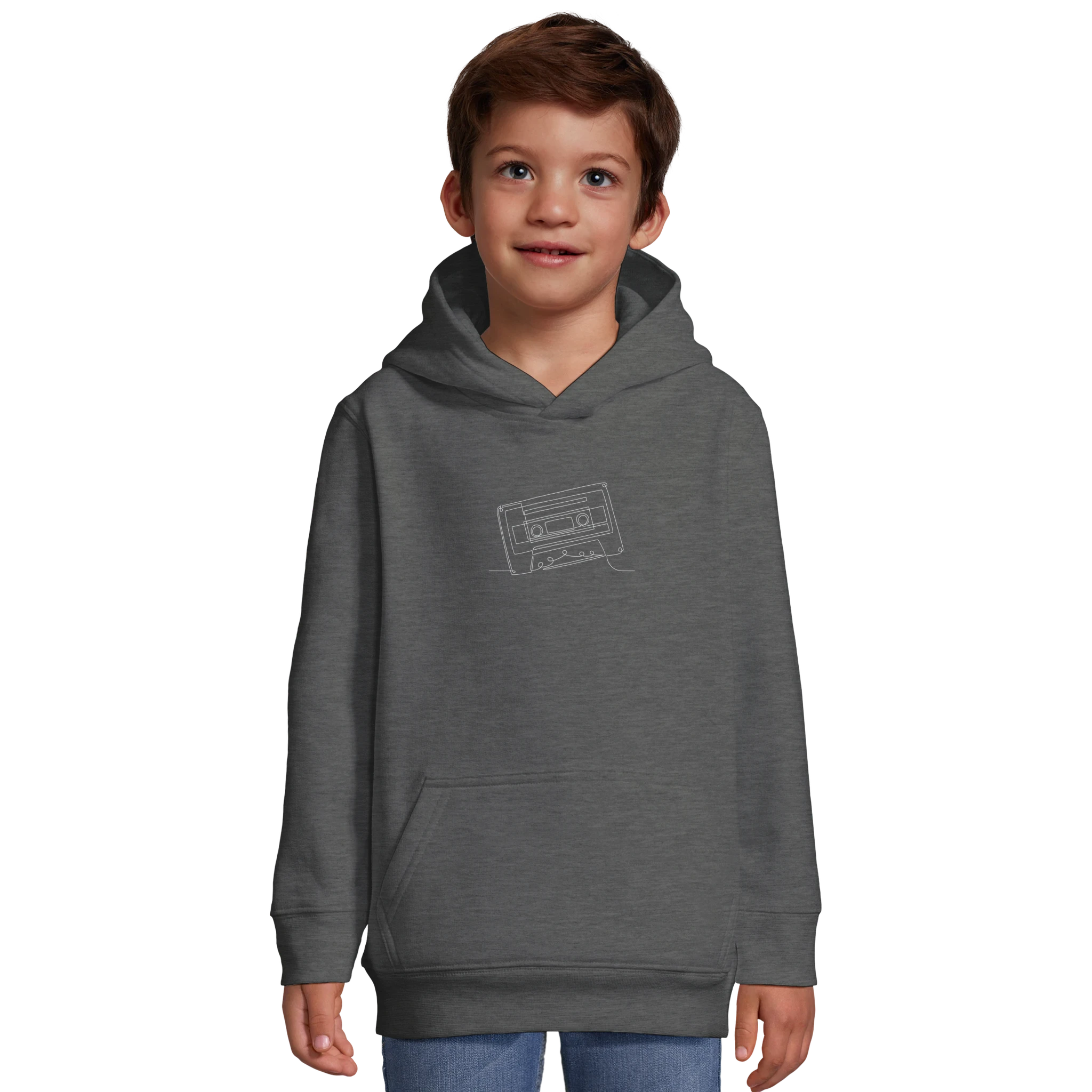 Analog Soul · Kids Hoodie Bold Grey Melange - BM ink.