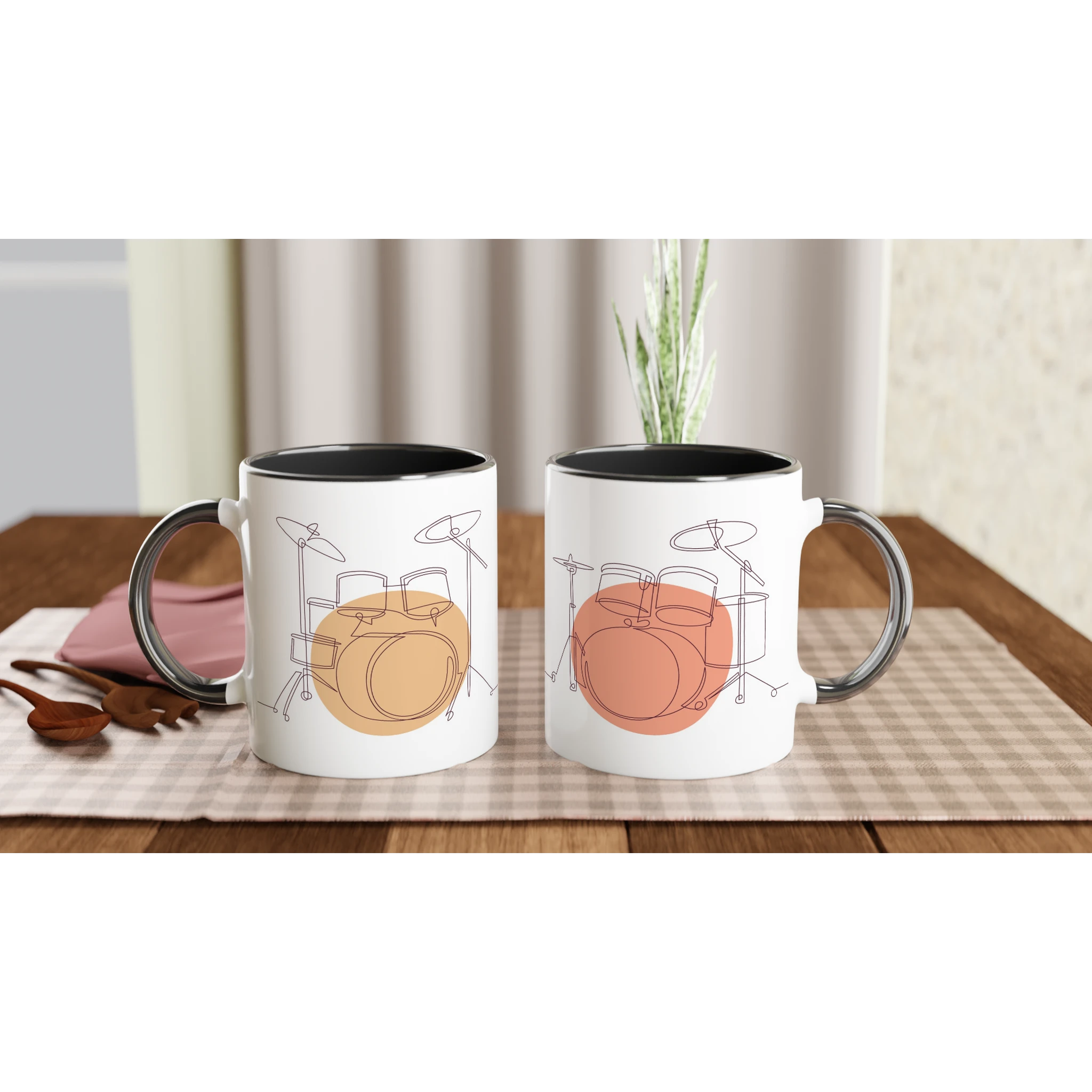 Ceramic Mug · Drum Sets Ceramic Black Both Drum Sets - BM ink.