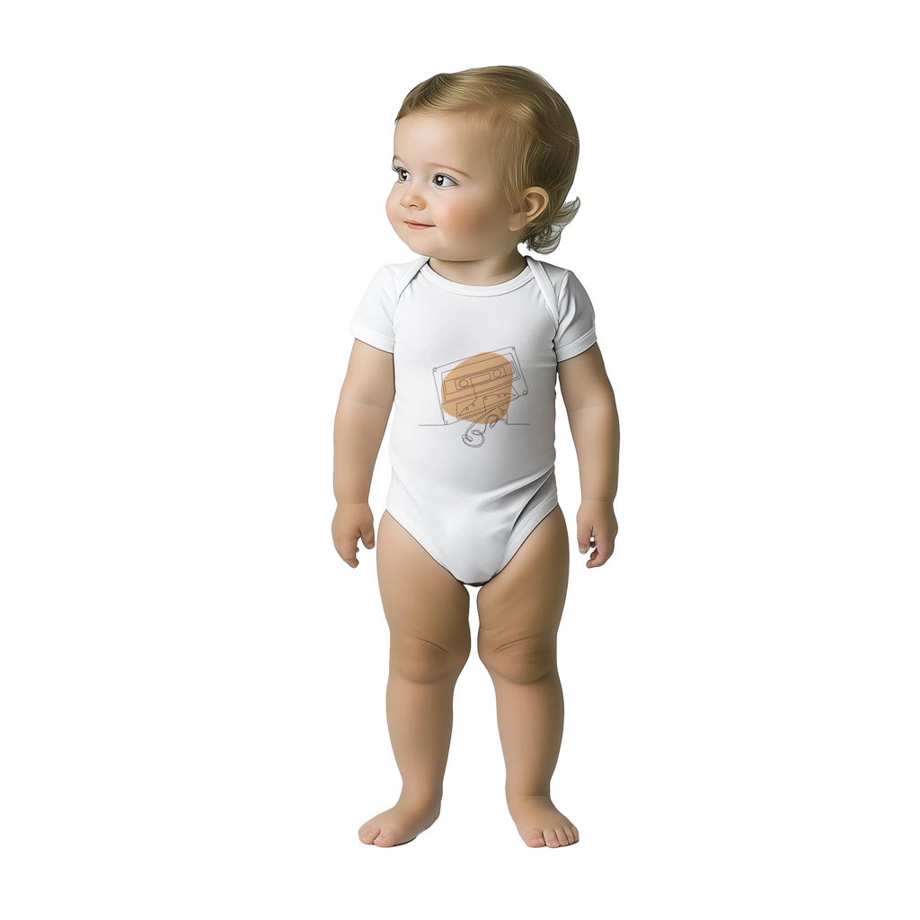 Baby Bodysuit · Audio Cassette Wrinkled Tape - BM ink.