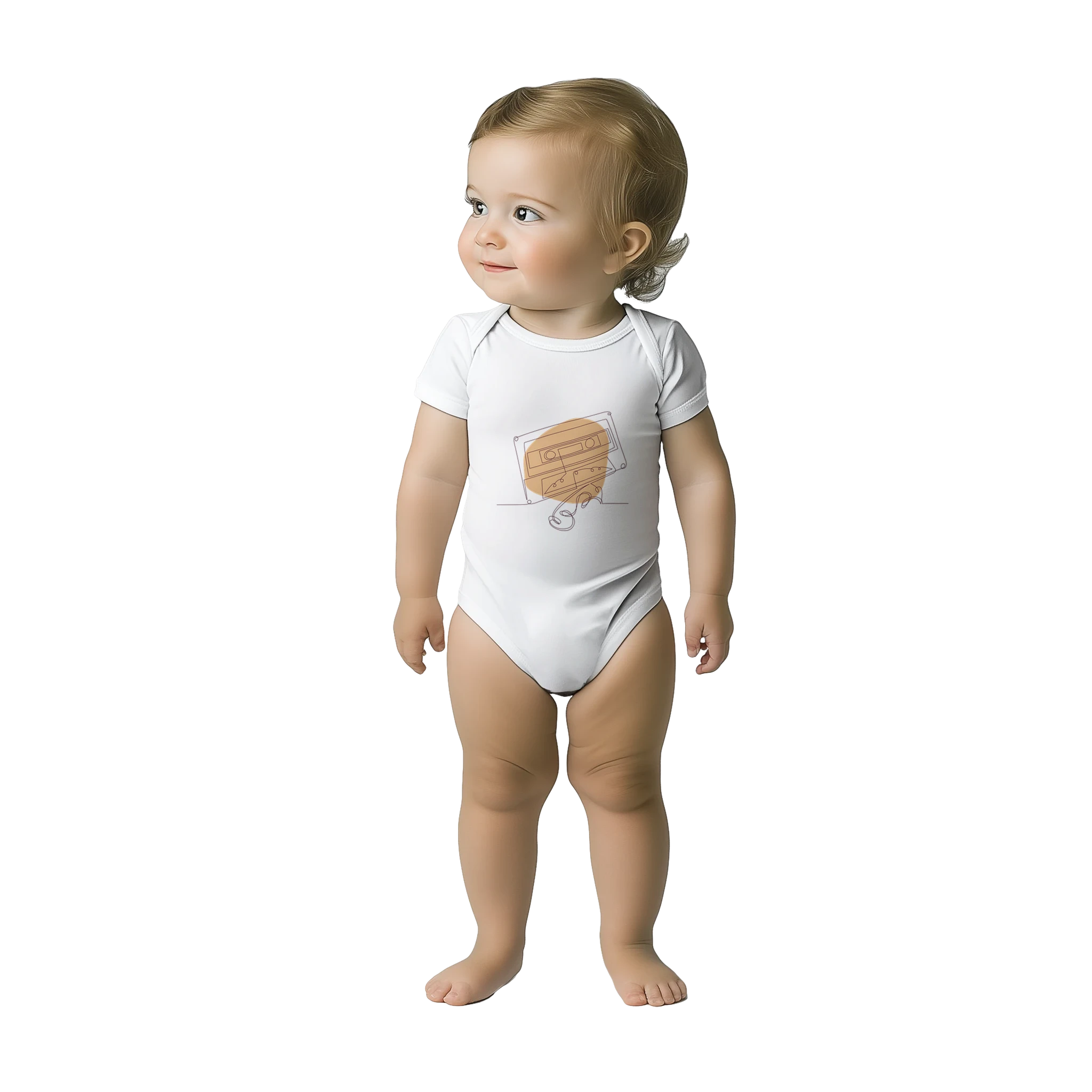 Baby Bodysuit · Audio Cassette Wrinkled Tape - BM ink.