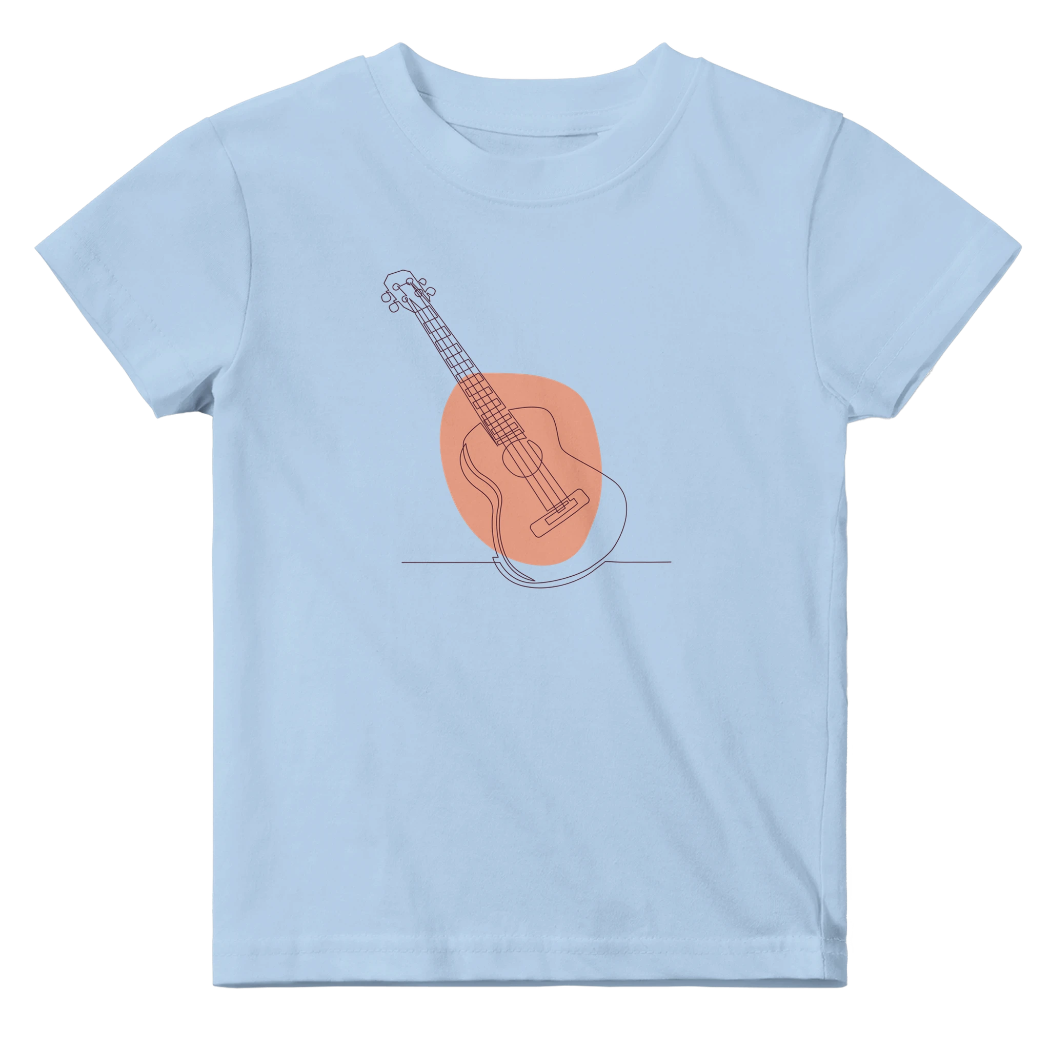 Baby T-shirt · Acoustic Guitar (Bold) Baby Blue - BM ink.