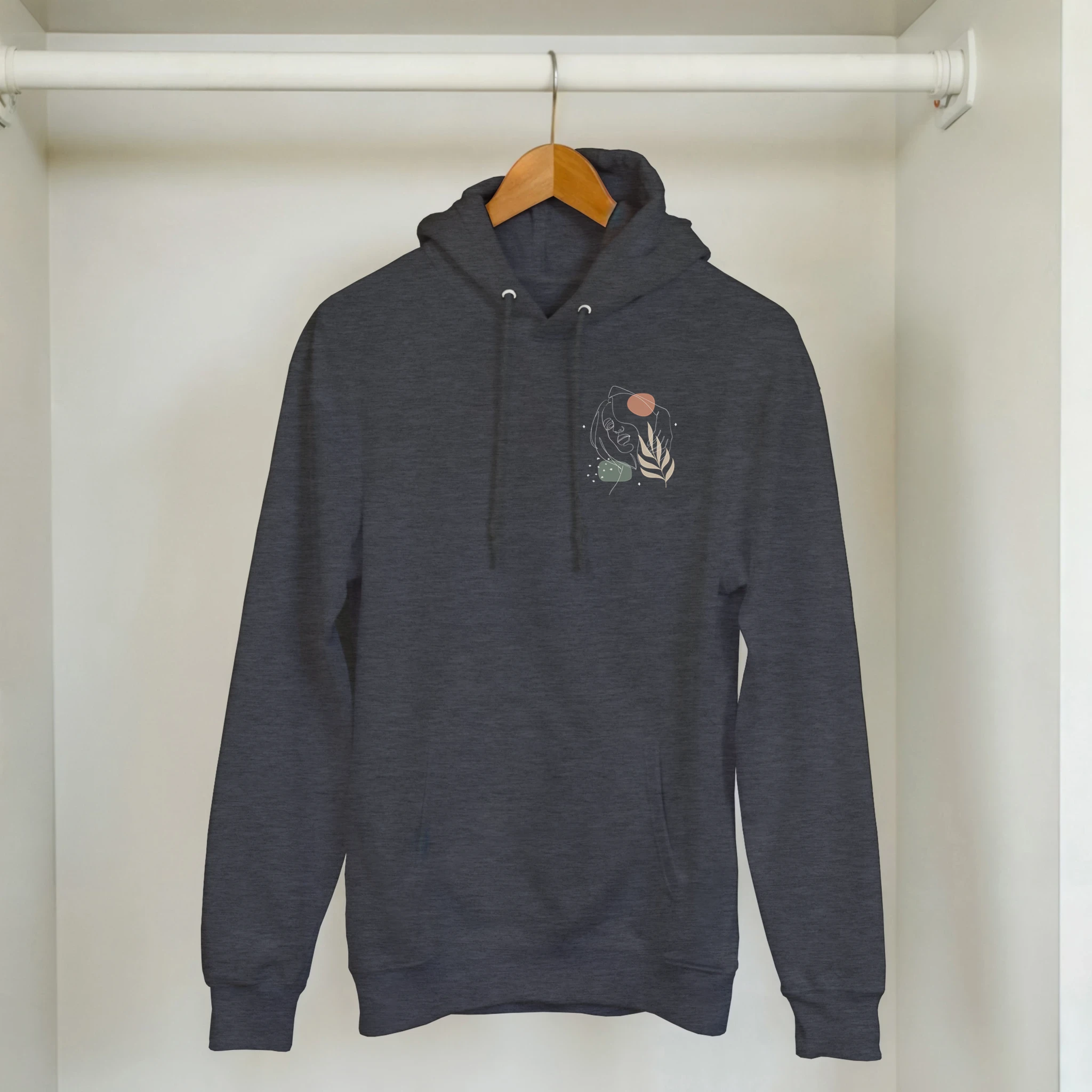 Soft Confidence · Adult Hoodie Subtle Dark Heather - BM ink.