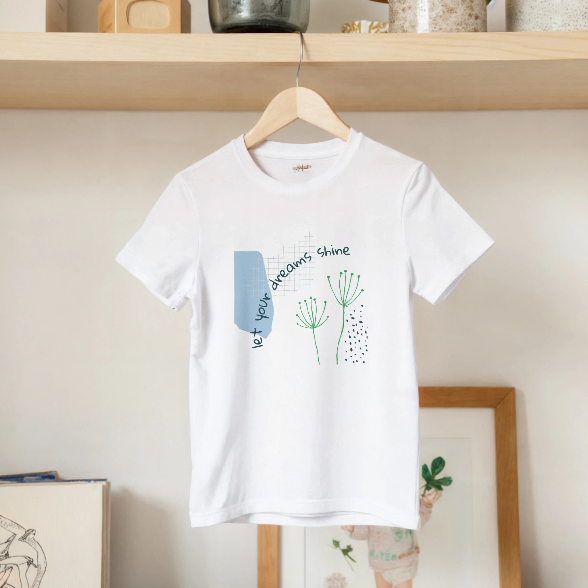 Kids T-Shirt · Let Your Dreams Shine White - BM ink.