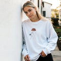 Quiet Bloom · Adult Sweatshirt Bold White - BM ink.