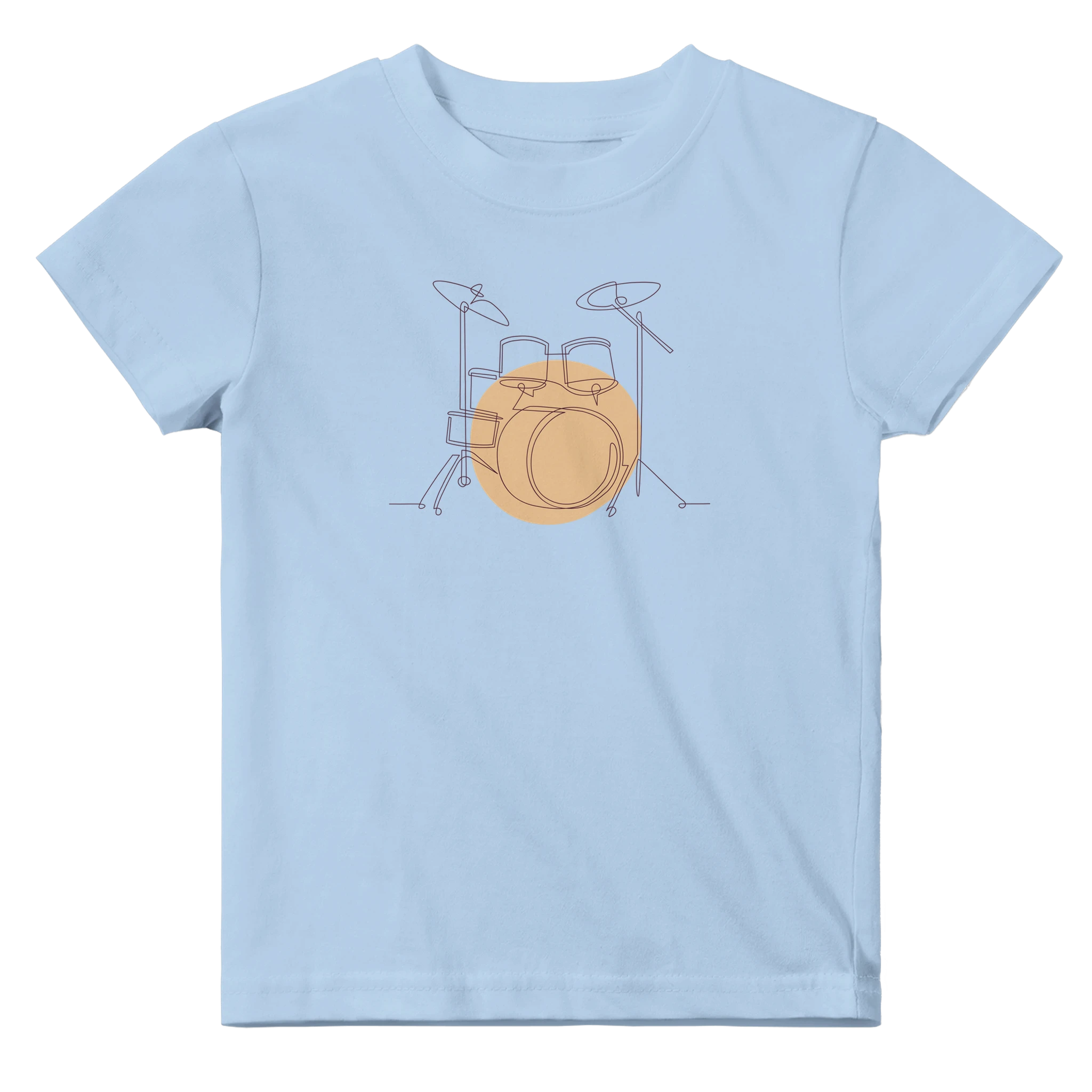 Baby T-Shirt · Drum Set (Light) Baby Blue - BM ink.