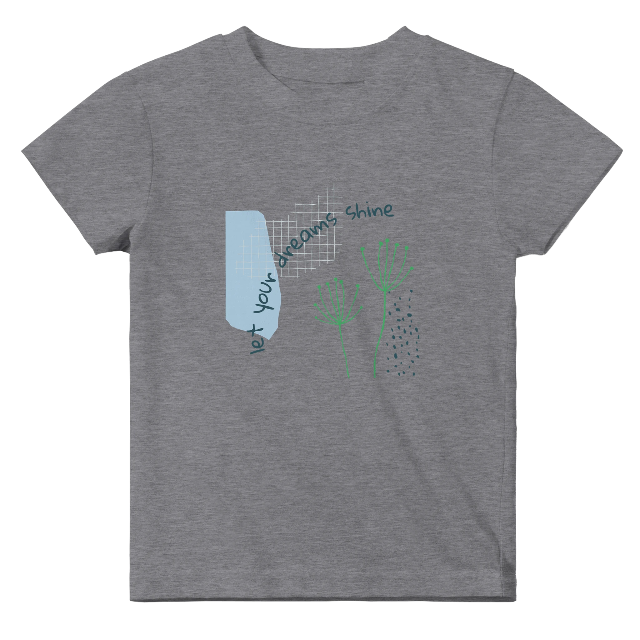 Baby T-Shirt · Let Your Dreams Shine Heather Gray - BM ink.